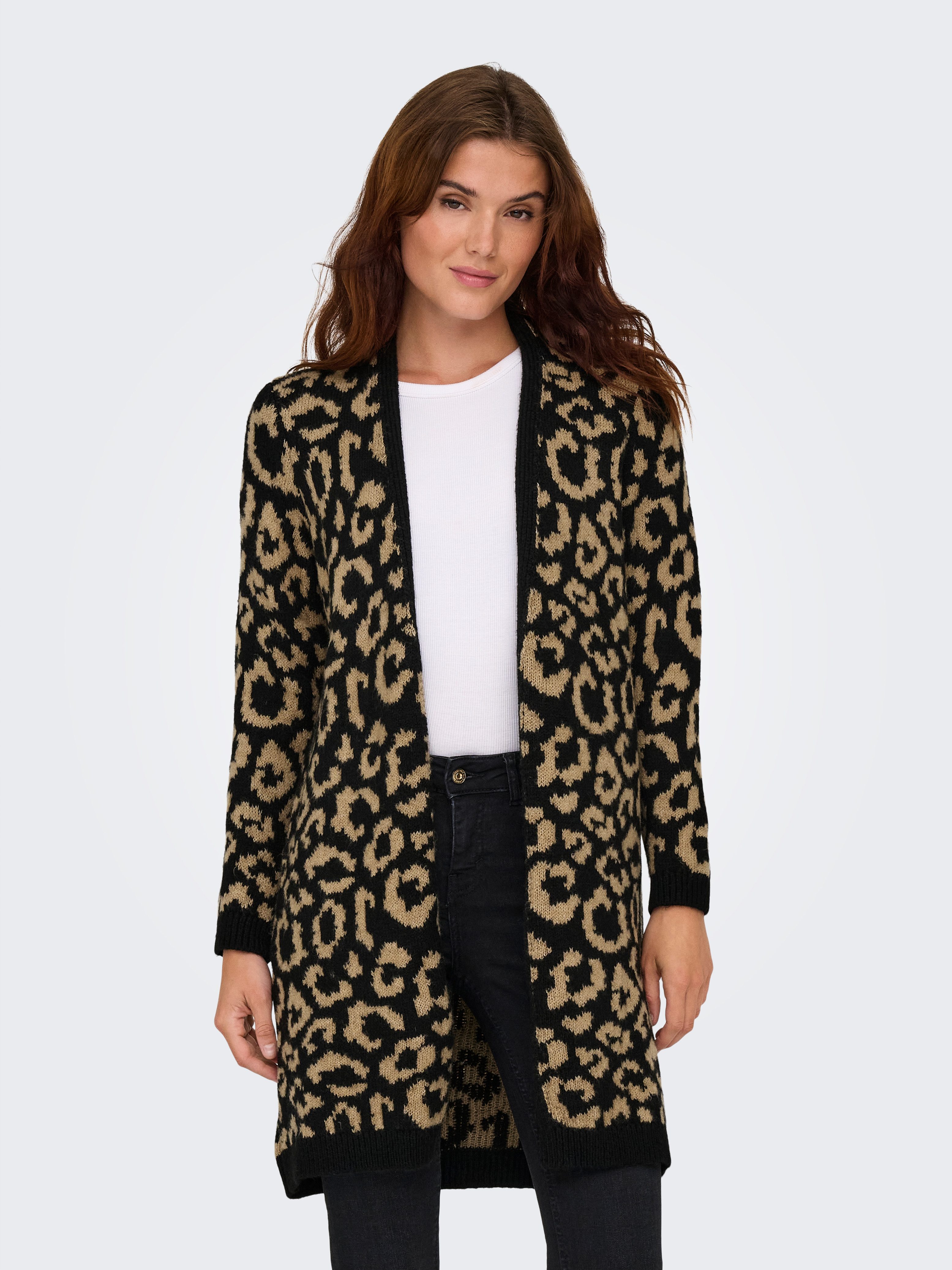ONLY Strickjacke ONLJADE ANIMAL AO LS CARDIGAN RP KNT