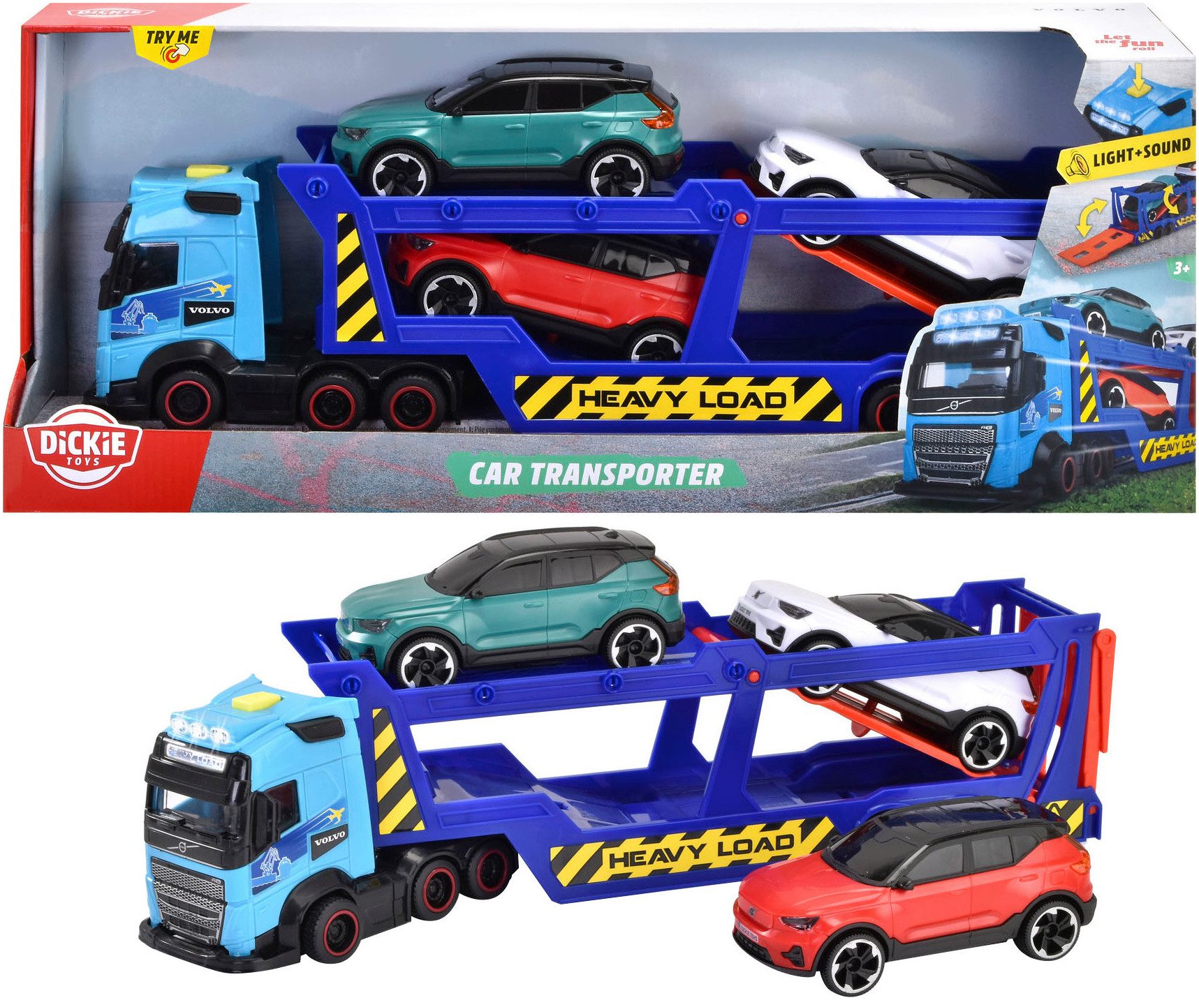 Dickie Toys Spielzeug-LKW Volvo Auto-Transporter FH 16, mit Licht und Sound günstig online kaufen
