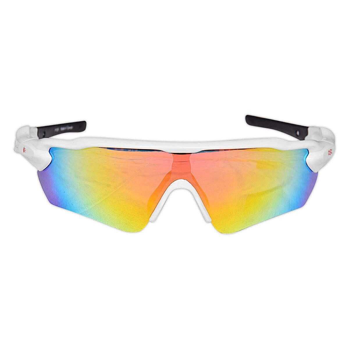 DSC Sportbrille Polarized Cricket-Sonnenbrille, (Bestandteile des Pakets: 1 Sonnenbrille mit Etui., 100% UV-Schutz, stylische neueste brille), eye dust protector, mirrored glasses