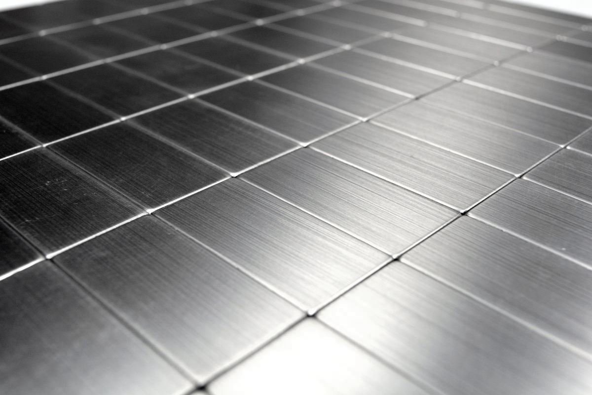 Thumbnail - Mosani Fliesenaufkleber 10 x selbstklebende Aluminium Metall Wandfliesen Fliesenspiegel (10-teilig, Set), Dekorative Wan...