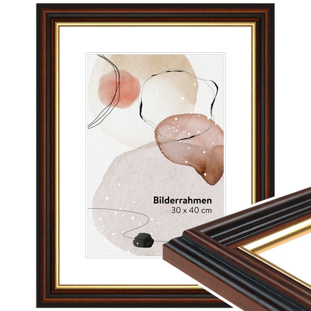 WANDStyle Bilderrahmen H015, Braun, aus Massivholz günstig online kaufen