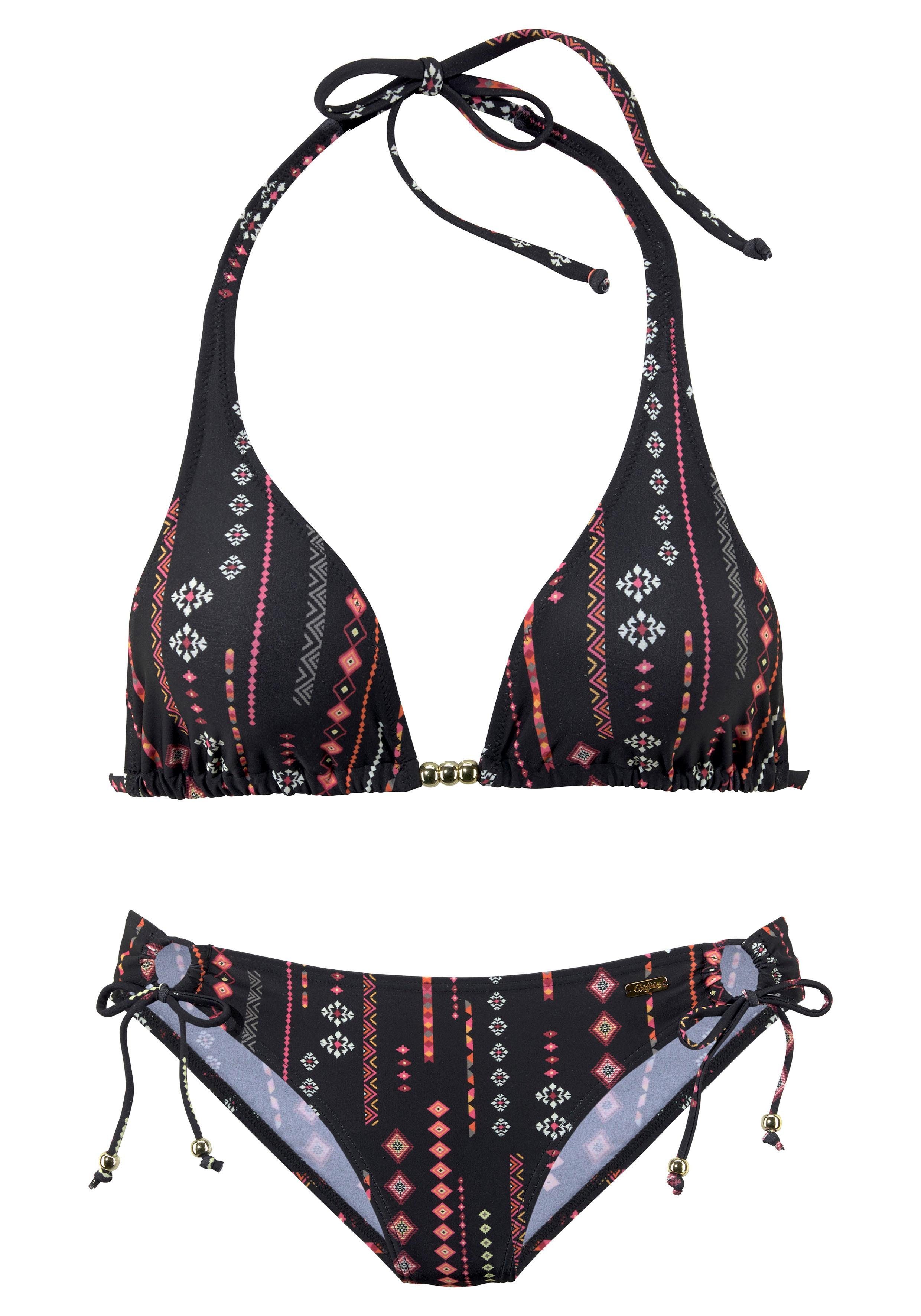 Triangel-Bikini Buffalo Perlen-Accessoires mit