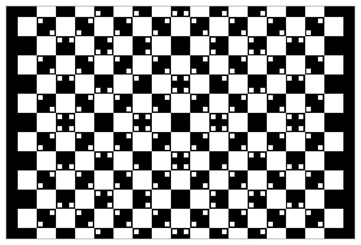 - Wallario - Küchenrückwand (1-tlg) schwarz Illusion weiß, Optische Täuschung
