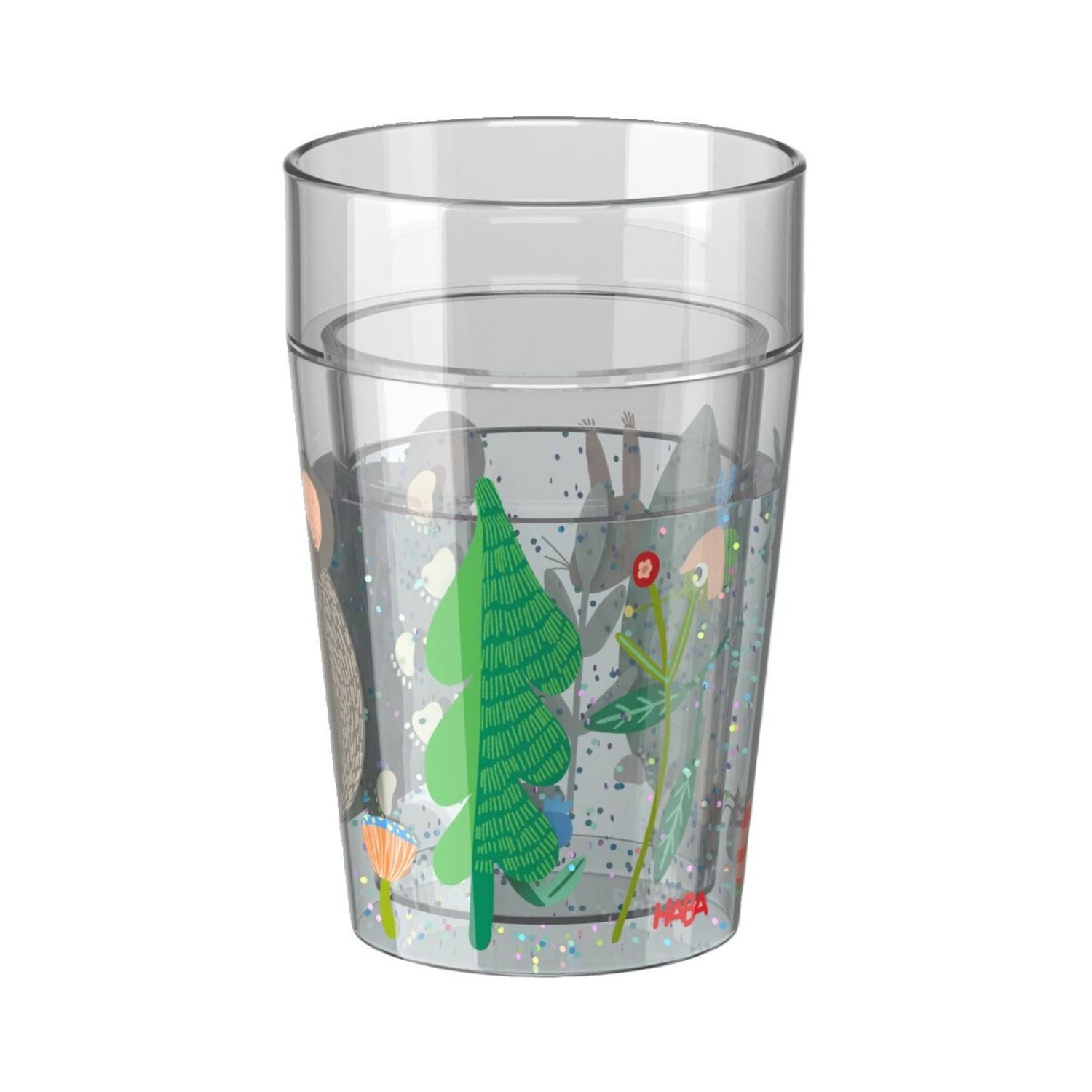 Haba Spiel Glitzerbecher, Wald