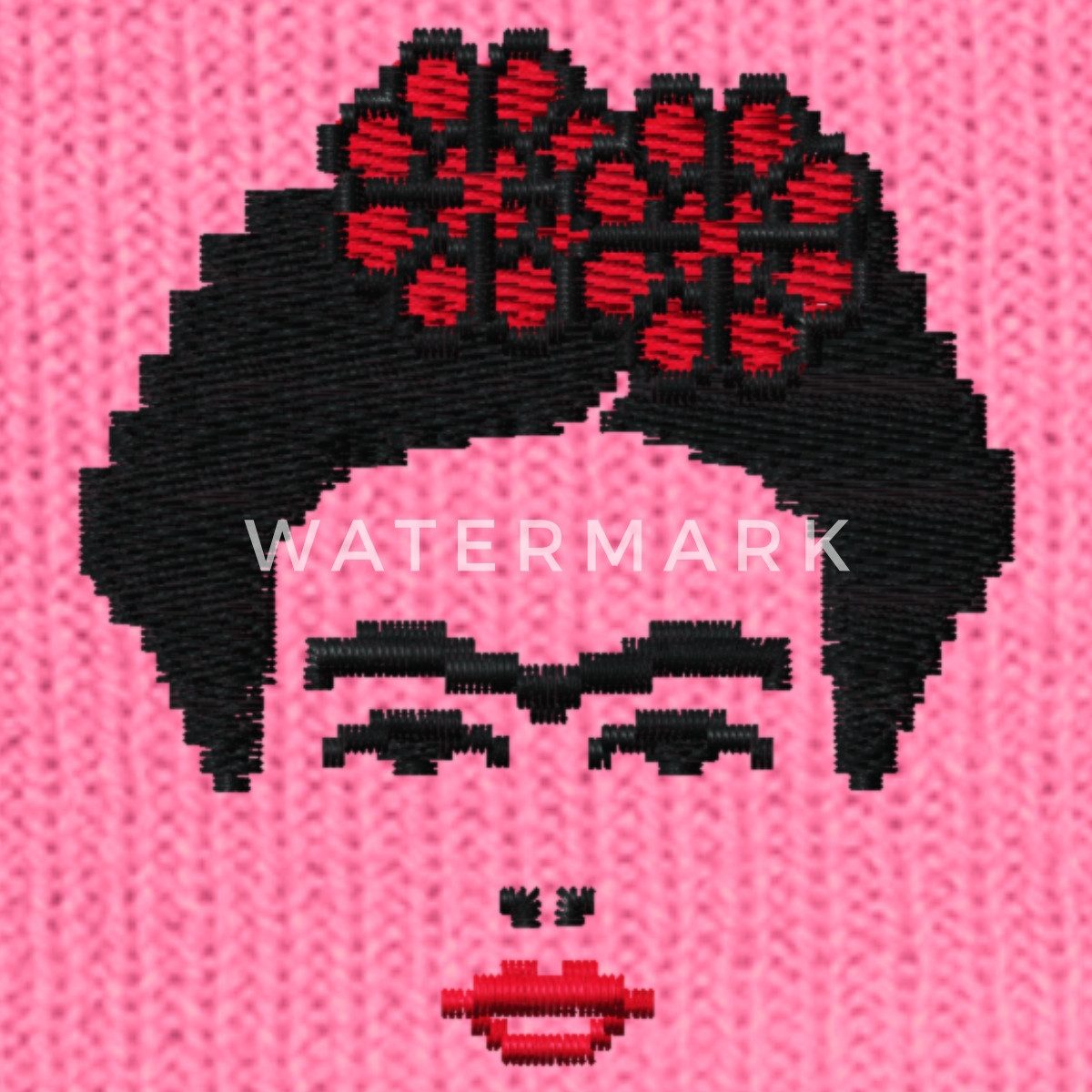 Spreadshirt Beanie Frida Kahlo Umriss Schwarz günstig online kaufen