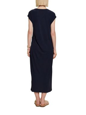 Esprit Collection Midikleid Crêpe-Midikleid mit Tunnelzug