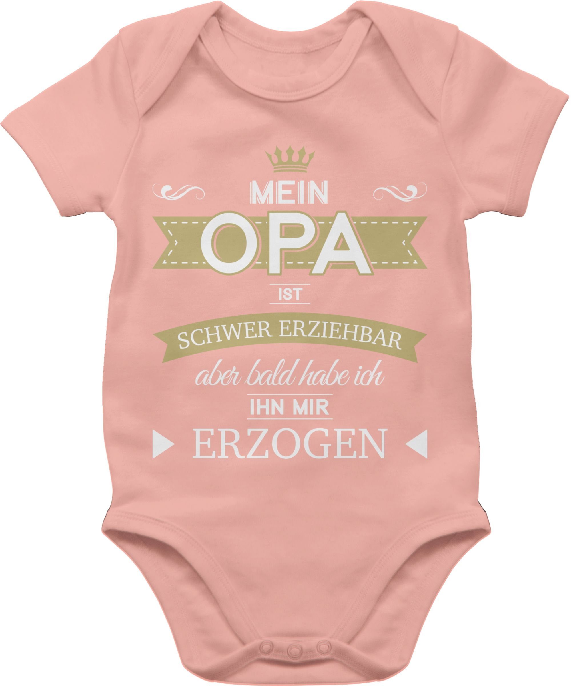 Shirtracer Shirtbody »Mein Opa ist schwer erziehbar bald habe ich ihn