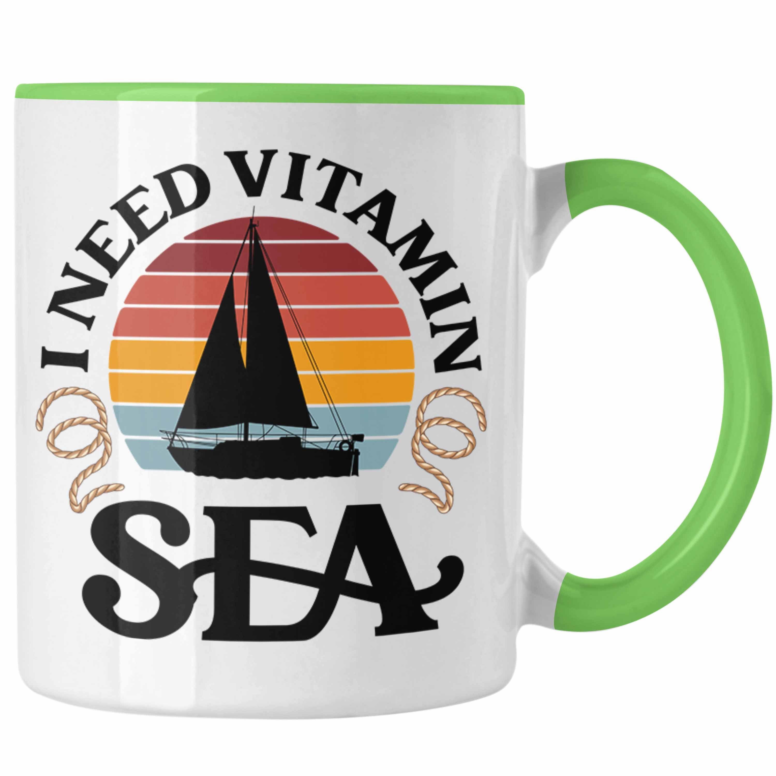 Geschenk Besonders Mann Ich Grün Segelboot Mir Geh Geschenkidee Tasse Reichts Segler Tasse Kaffeetasse Trendation Trendation für Segeln Segeln -