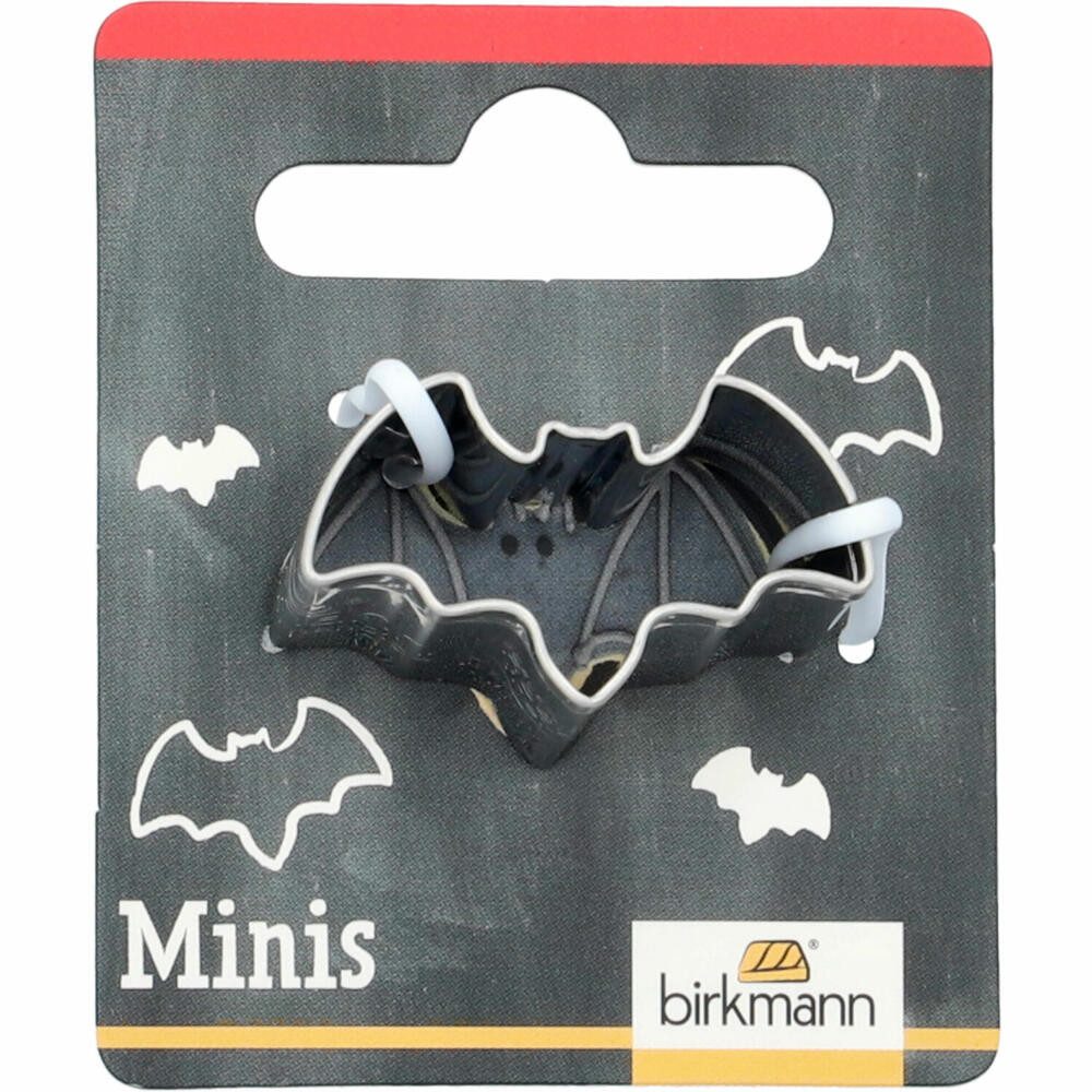 Birkmann Ausstechform Mini Fledermaus 3 cm, Edelstahl