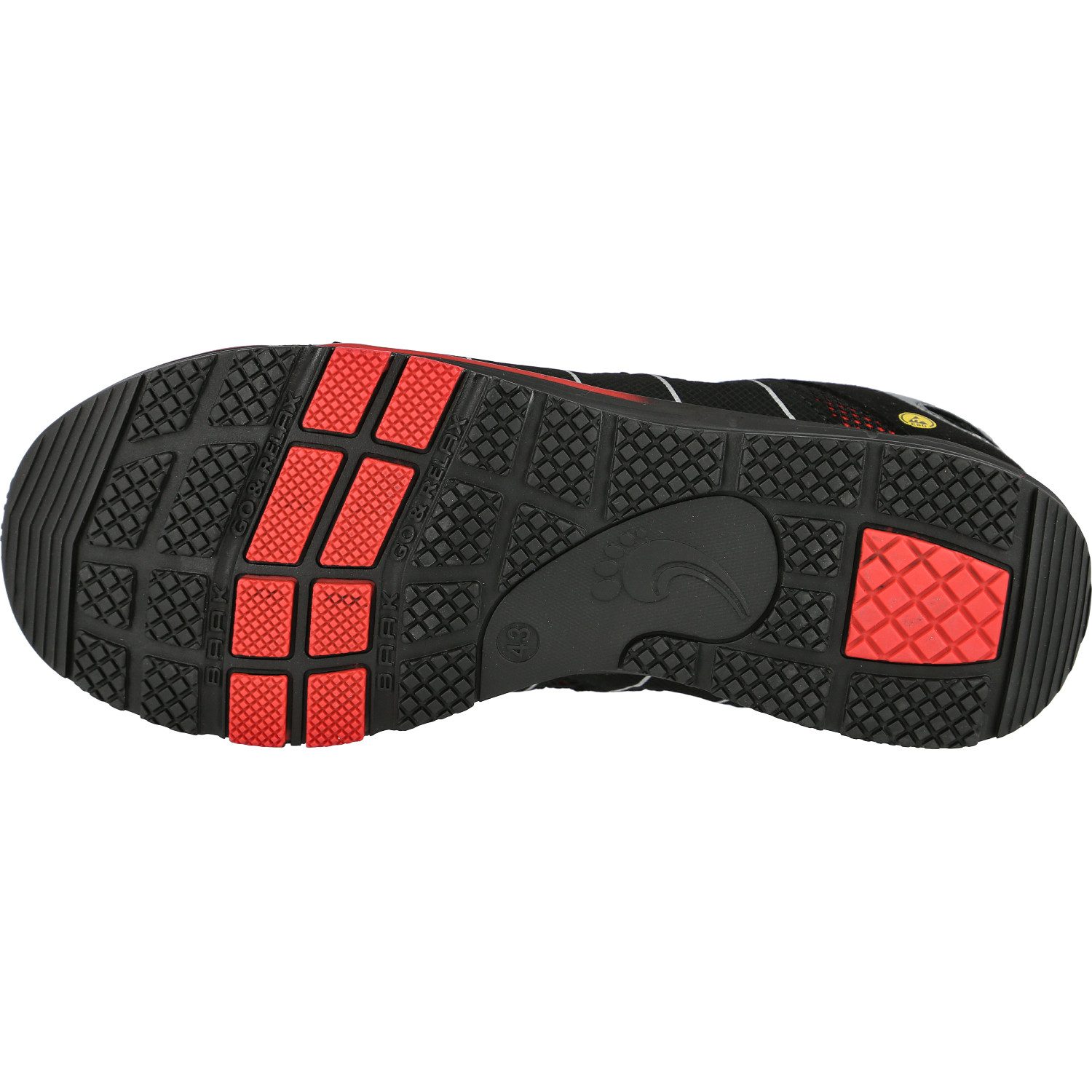 Baak Sicherheitshalbschuhe S1P "RED" Sport Light go&relax Sicherheitsschuh