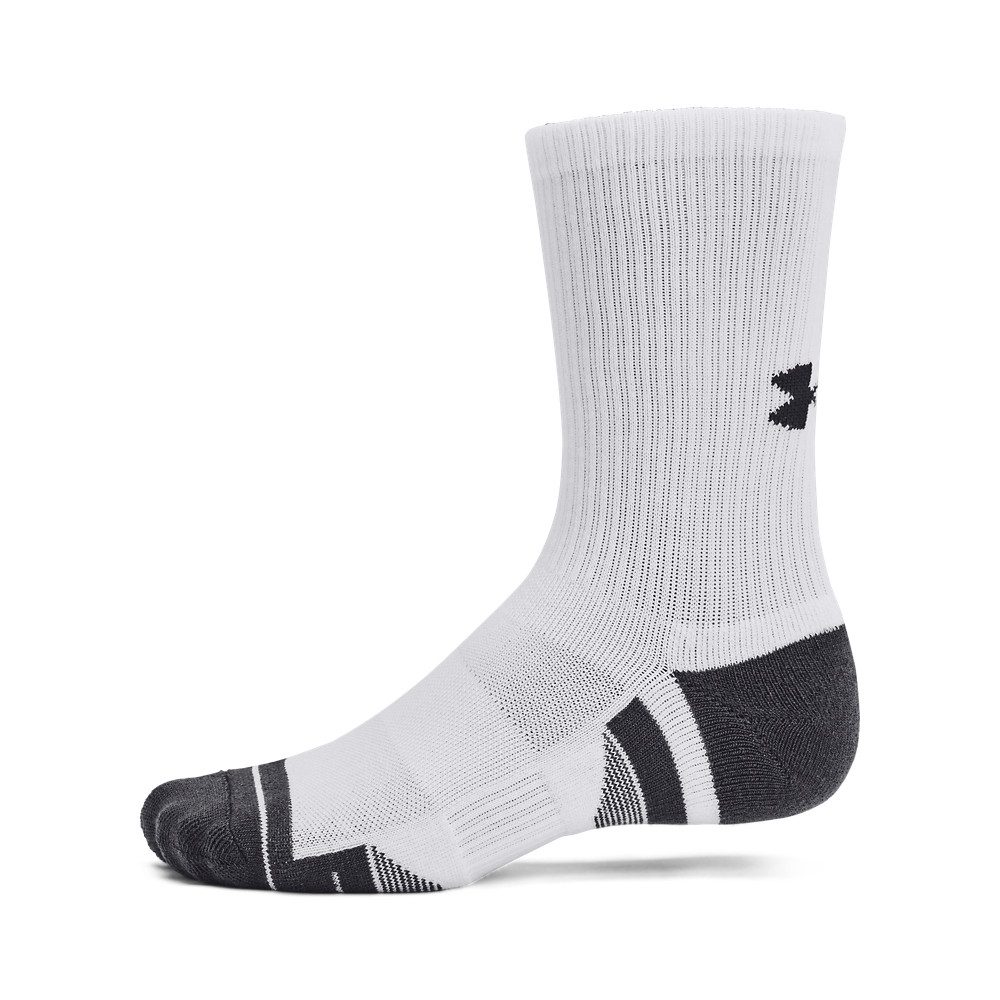Under Armour® Tennissocken Unisex UA Performance Tech-Crew-Socken im 3er-Pack (3-Paar) für Squash und aktive Freizeit, flexible Passform, sportlicher Stil