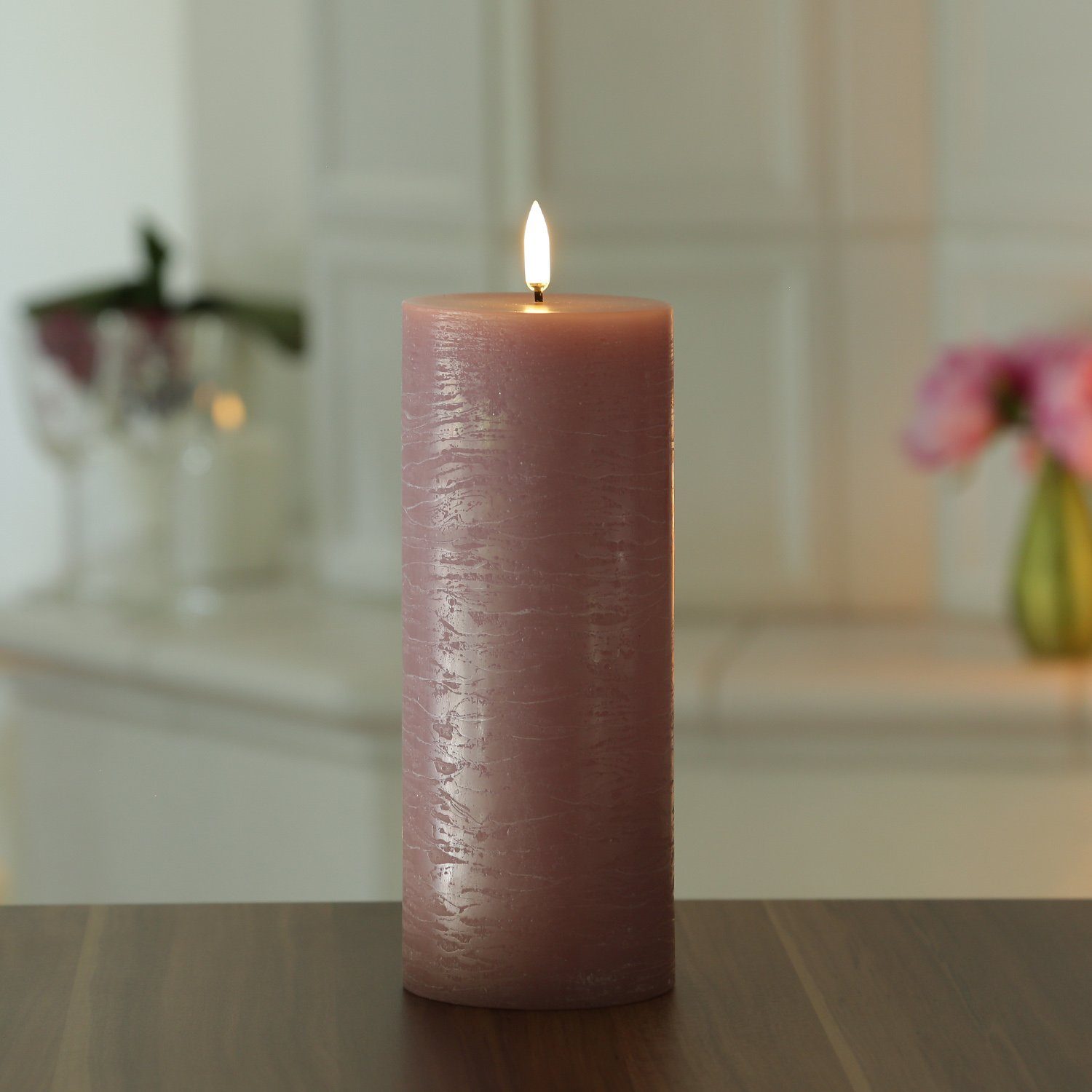 UYUNI Lighting LED-Kerze PIA Uyuni Stumpenkerze Rustik-Optik Echtwachs Time günstig online kaufen