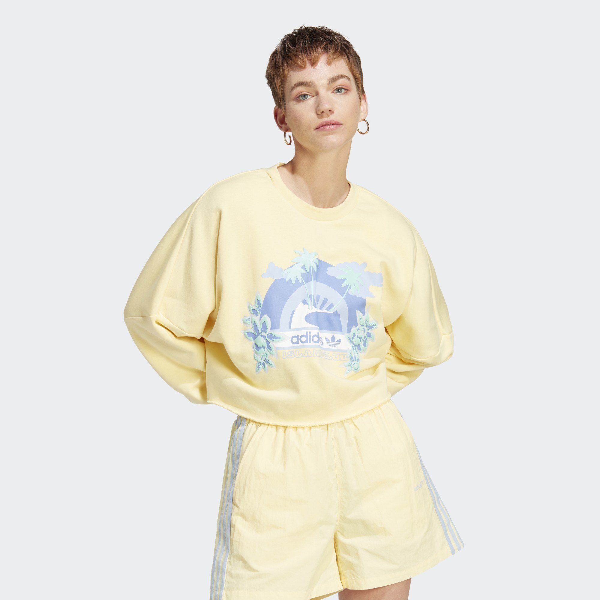 Originals Yellow SWEATSHIRT GRAPHIC adidas Sweatshirt Almost