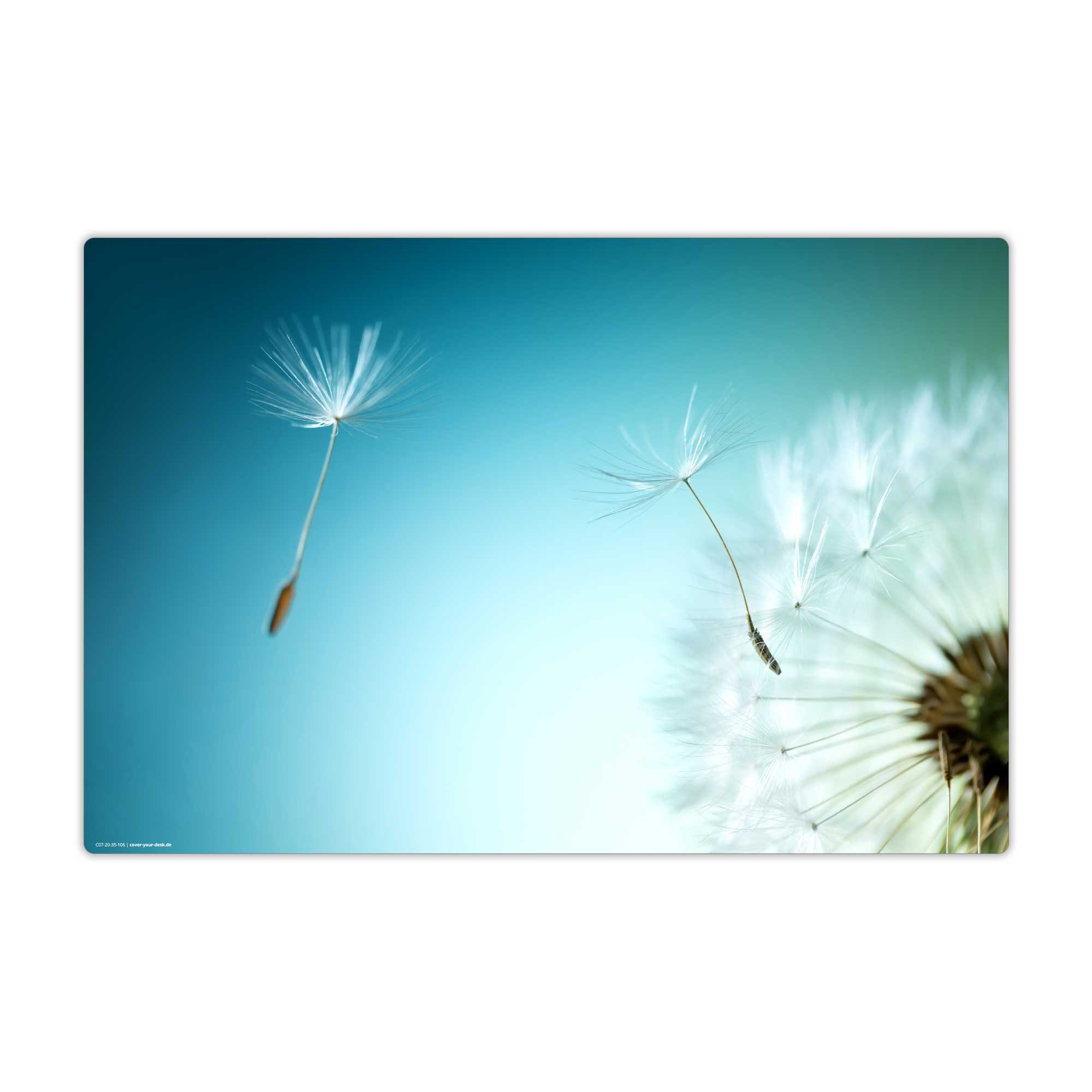 Schreibtischunterlage abwaschbar – Pusteblume – aus premium Vinyl – Made in. Germany