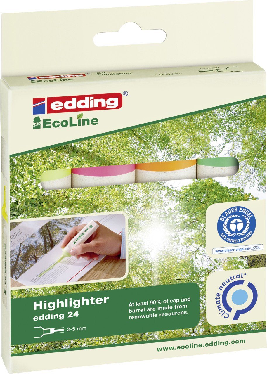 UHU Bastelfilz edding Highlighter e-24/4 Eco Line