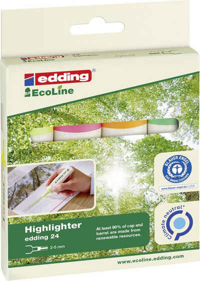 UHU Bastelfilz edding Highlighter e-24/4 Eco Line