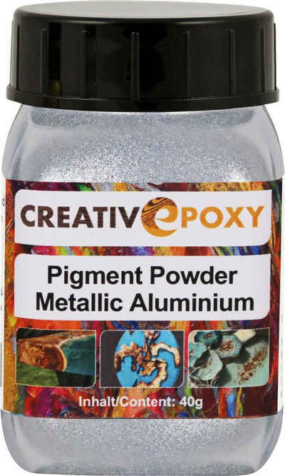 Boldt Bastelnaturmaterial Pigment Pulver Aluminium 40 g Metallic Effekt
