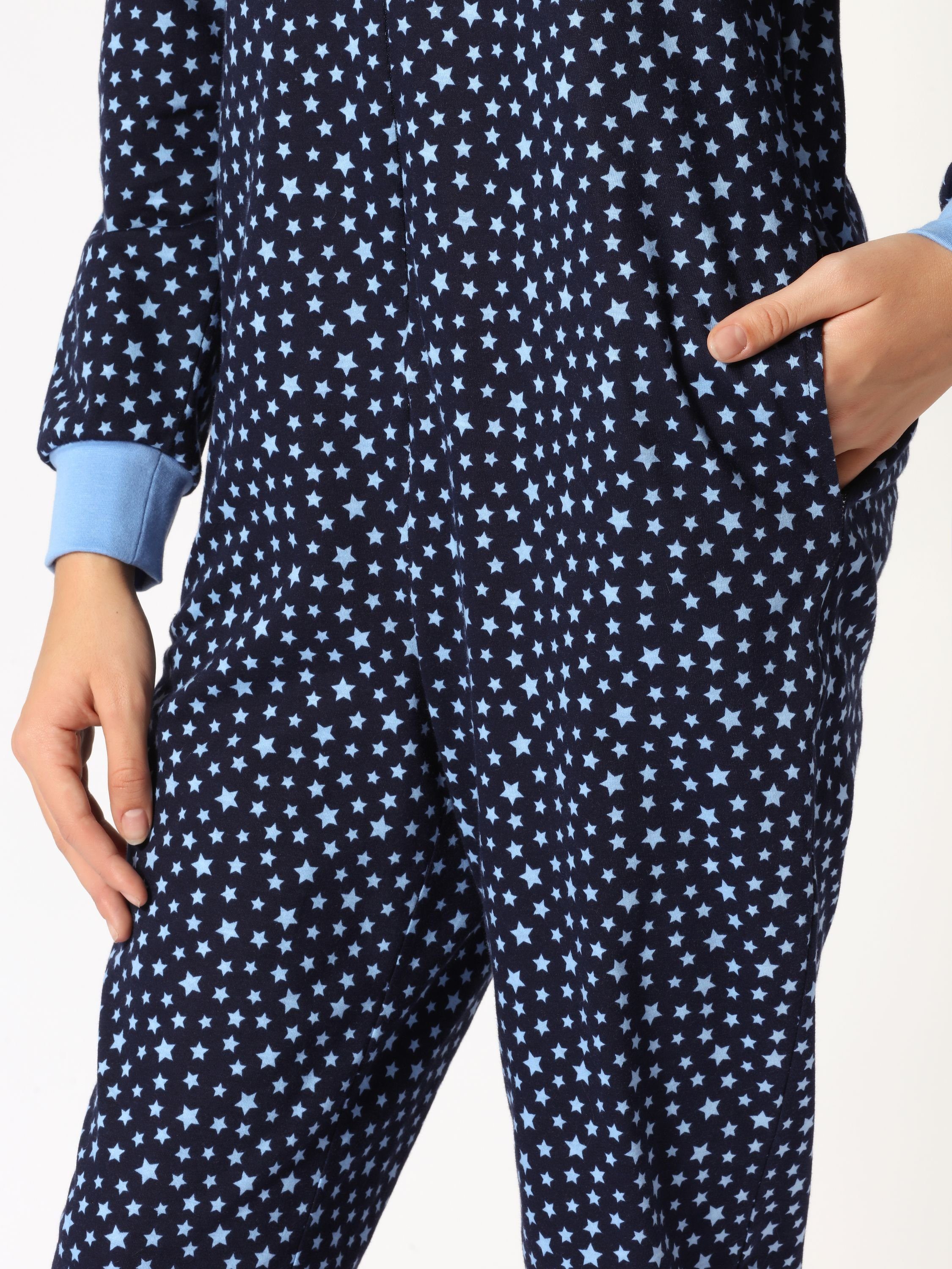 Jugend Blau/Sterne Schlafanzug Mädchen MS10-235 Merry Schlafanzug Schlafoverall Style