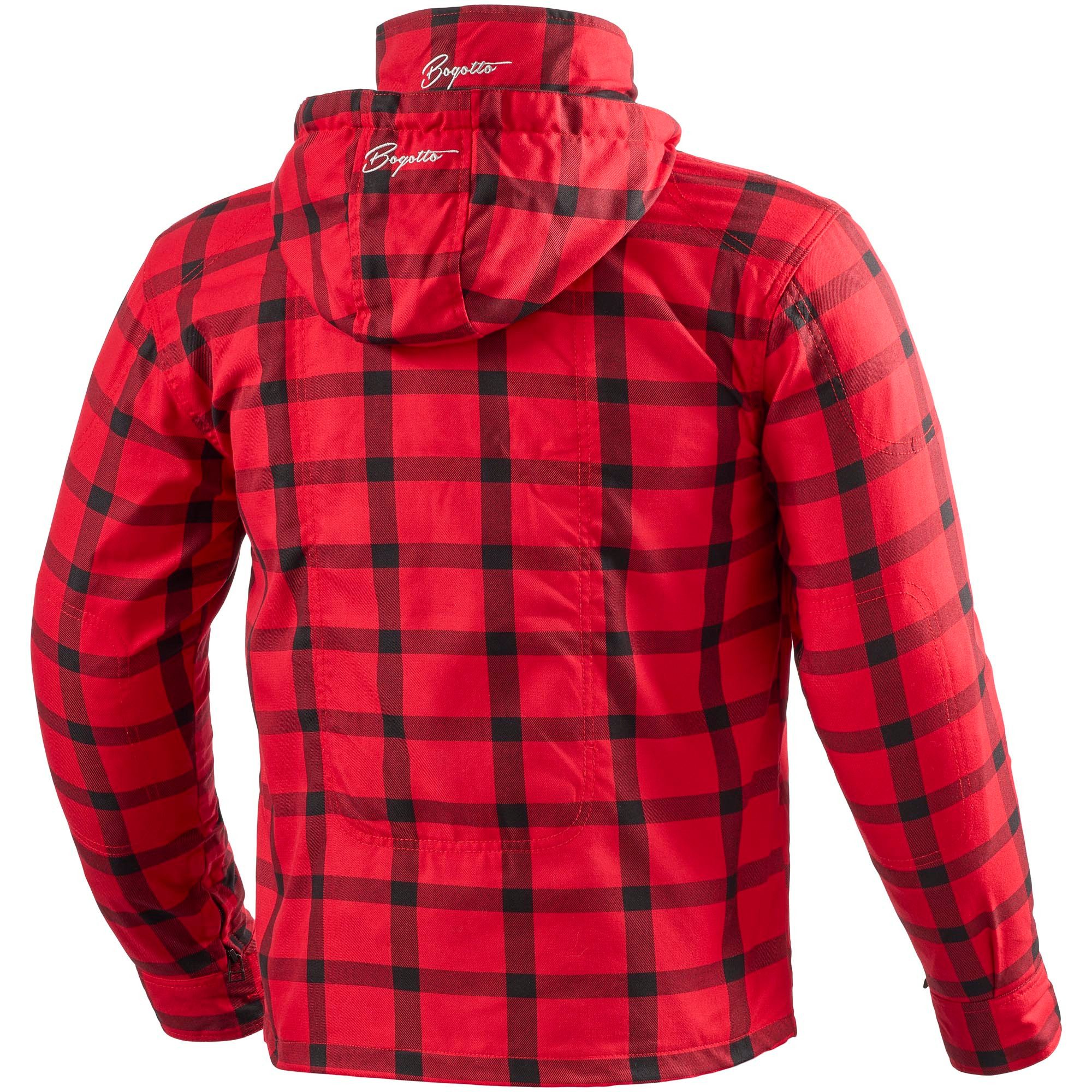 Bogotto Motorradjacke Lumb-R Motorrad Zip Hoodie protektoren robust weitenverstellbar reißverschluss