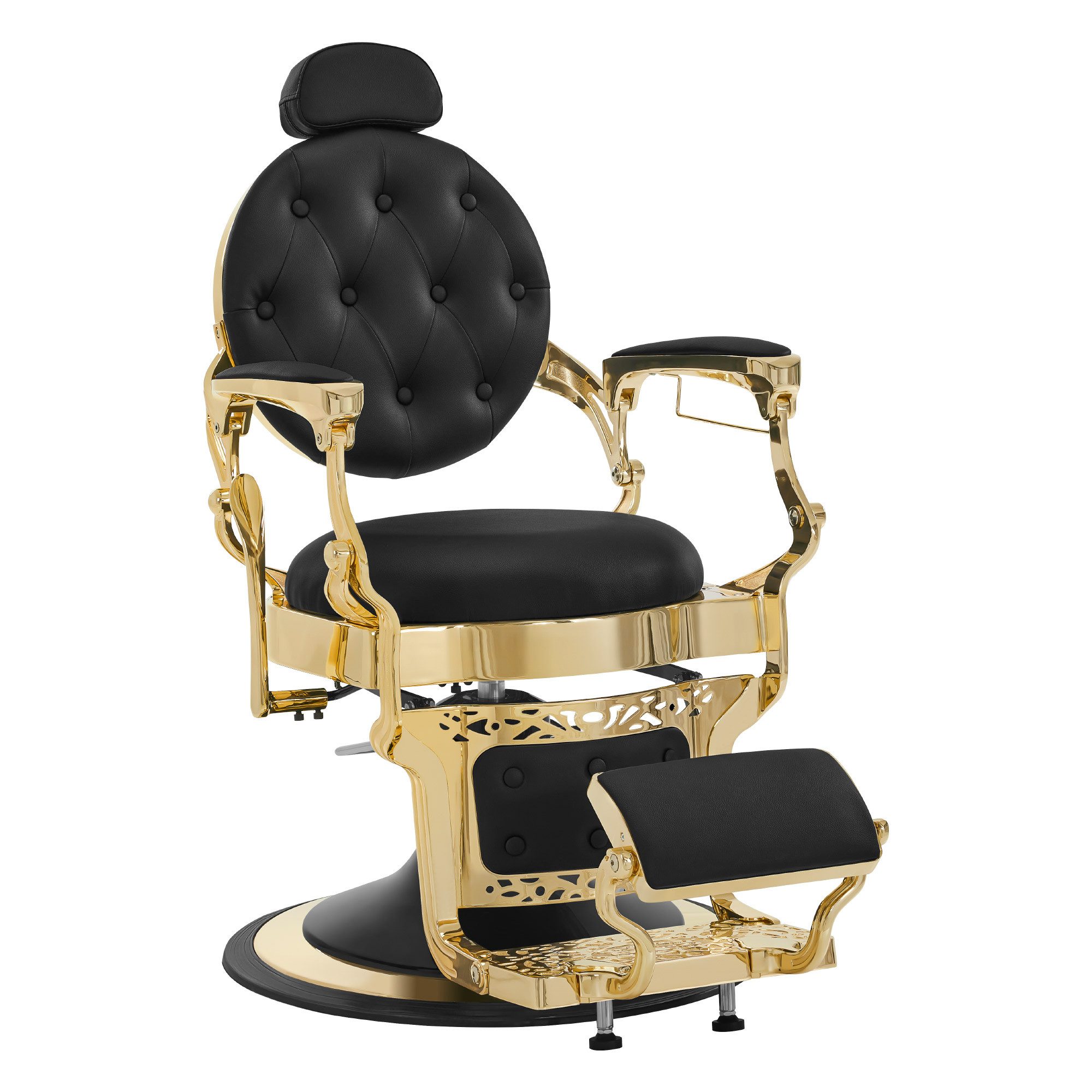 Barberpub Stuhl BarberPub Friseurstuhl Hydraulische Friseursessel 2933-F, mit Kopfstütze Kippbar,drehbar, höhenverstellbarer