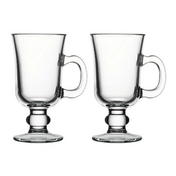 Pasabahce Gläser-Set Irish, Glas, 2 Kaffeeglas mit Henkel