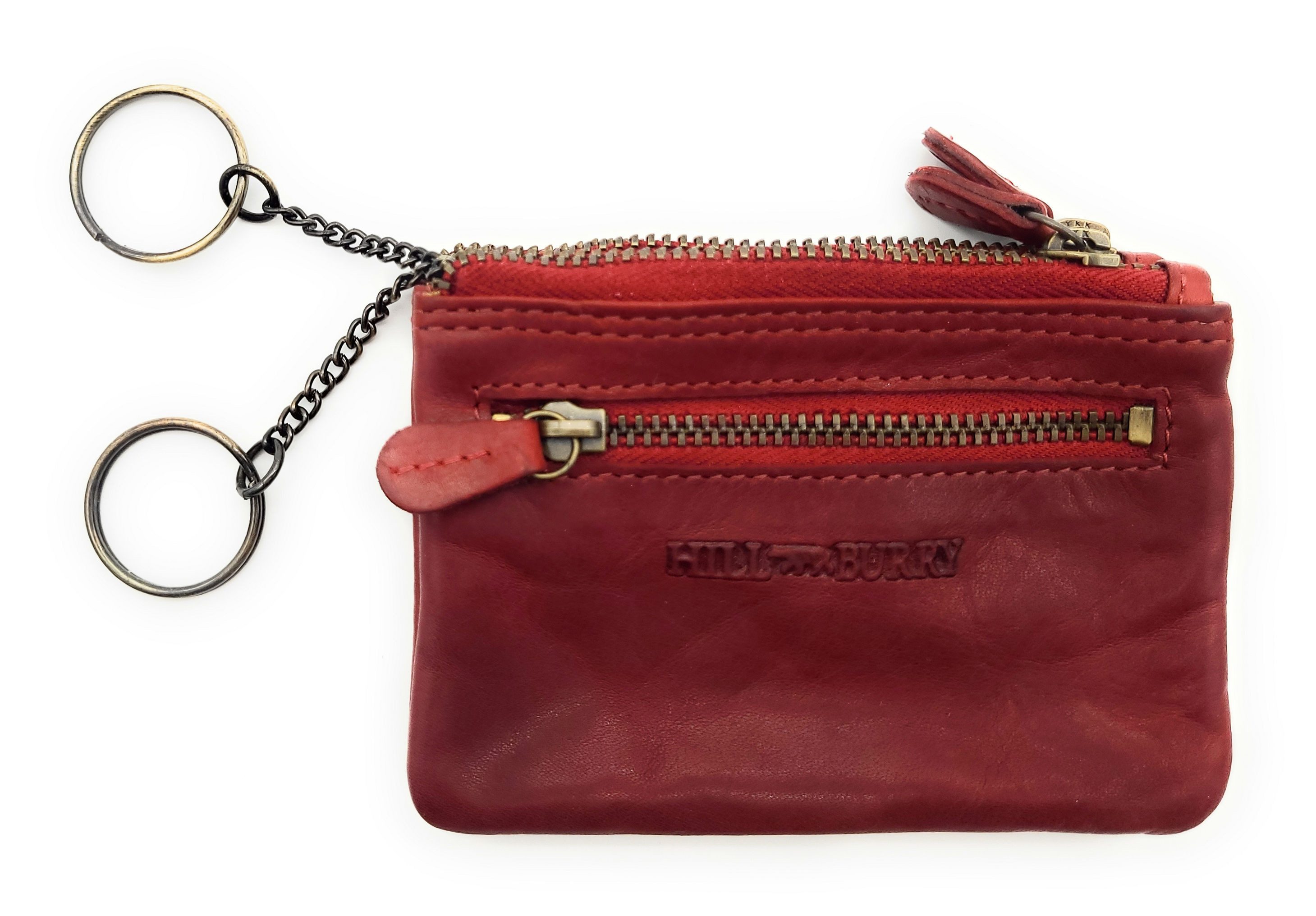 Schlüsseltasche echt Leder Schlüsseletui Schlüsselmäppchen mit Doppelfach