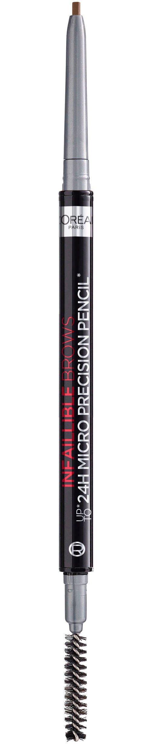 L'ORÉAL PARIS Augenbrauen-Stift Brow Skinny 108 Dark Spiralbürste mit Augen-Make-Up, Definer, Artist Stiftform in Brunette