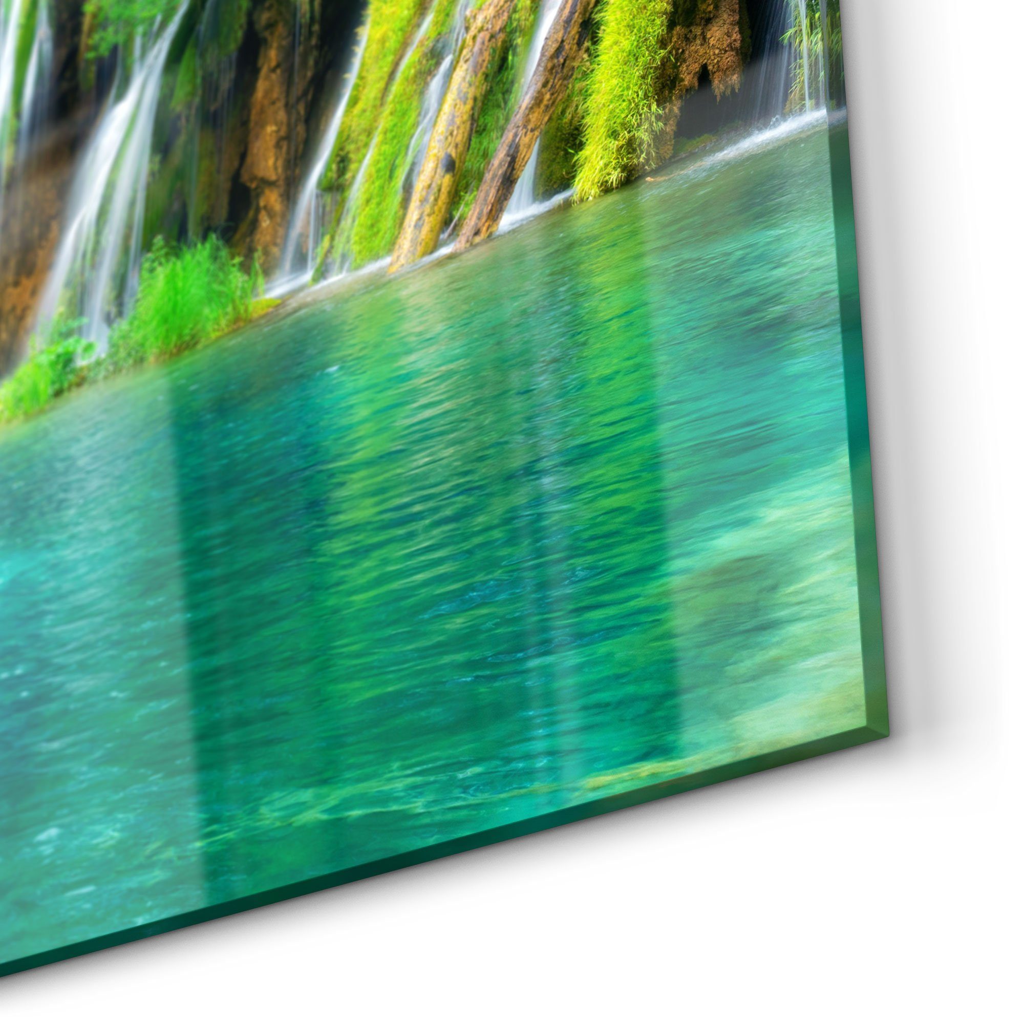 Kroatien', in Spritzschutz Glas 'Wasserfälle Küchenrückwand DEQORI Badrückwand Herdblende