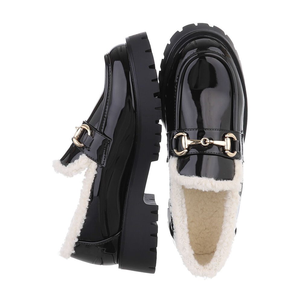 Ital-Design Damen Mokassins Freizeit Slipper (87124675) Blockabsatz Mokassi günstig online kaufen