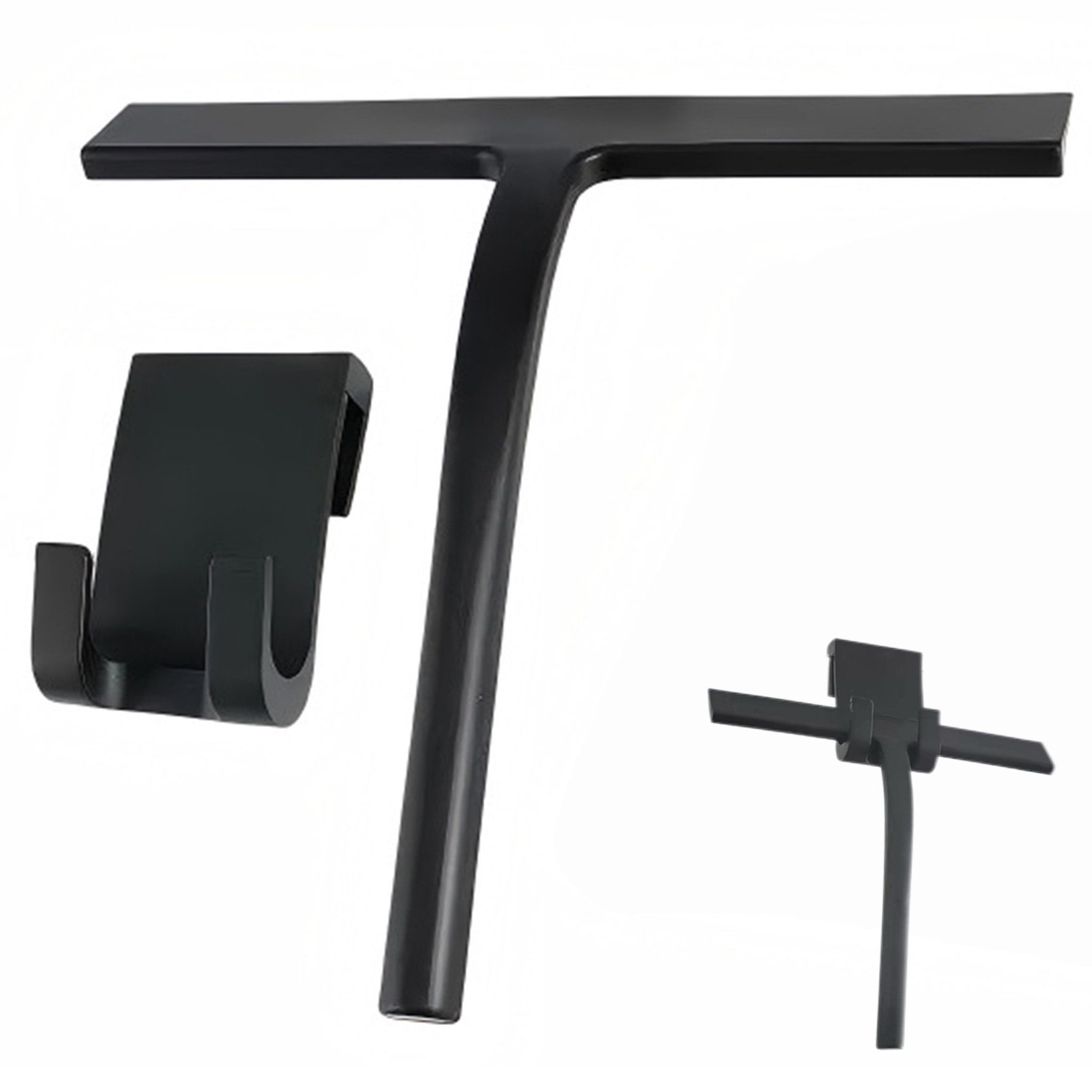 Vornix Duschabzieher Silikon Abzieher Duschabzieher 28cm mit Wandhaken, (Duschabzieher,Duschwischer,Fensterwischer, breiter Reinigungskopf,streifenfreie Reinigung), für Dusche, Spiegel, Fliesen, Autofenster, rutschfester