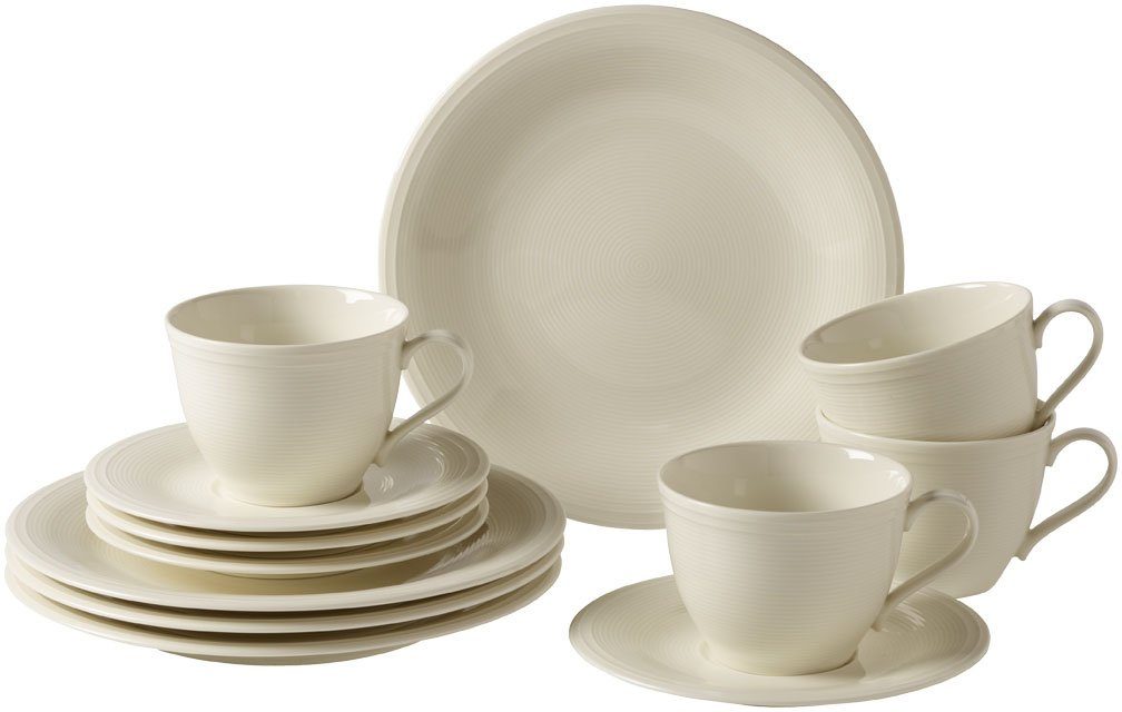 like. by Villeroy & Boch Kaffeeservice »Color Loop Natural« (12tlg), Porzellan, Premium