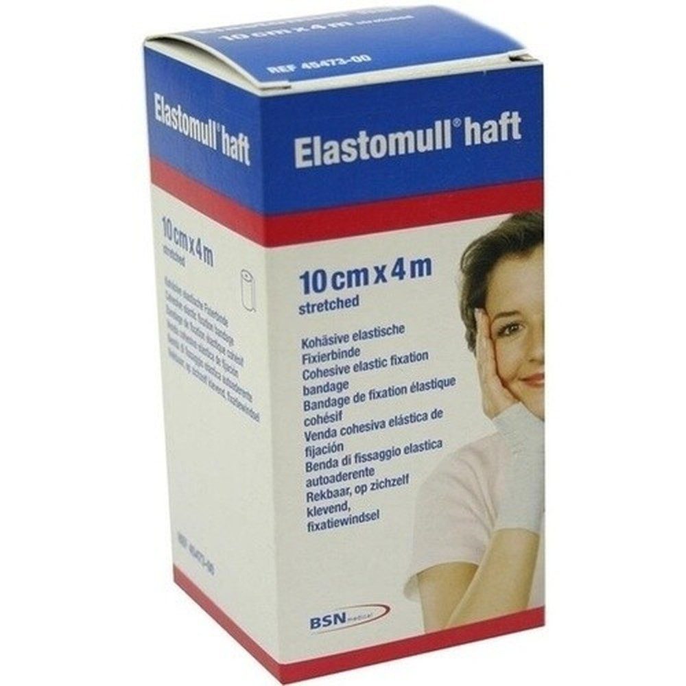 Elastomull Bandage ELASTOMULL haft 10 cmx4 m Fixierbinde 1 Stück