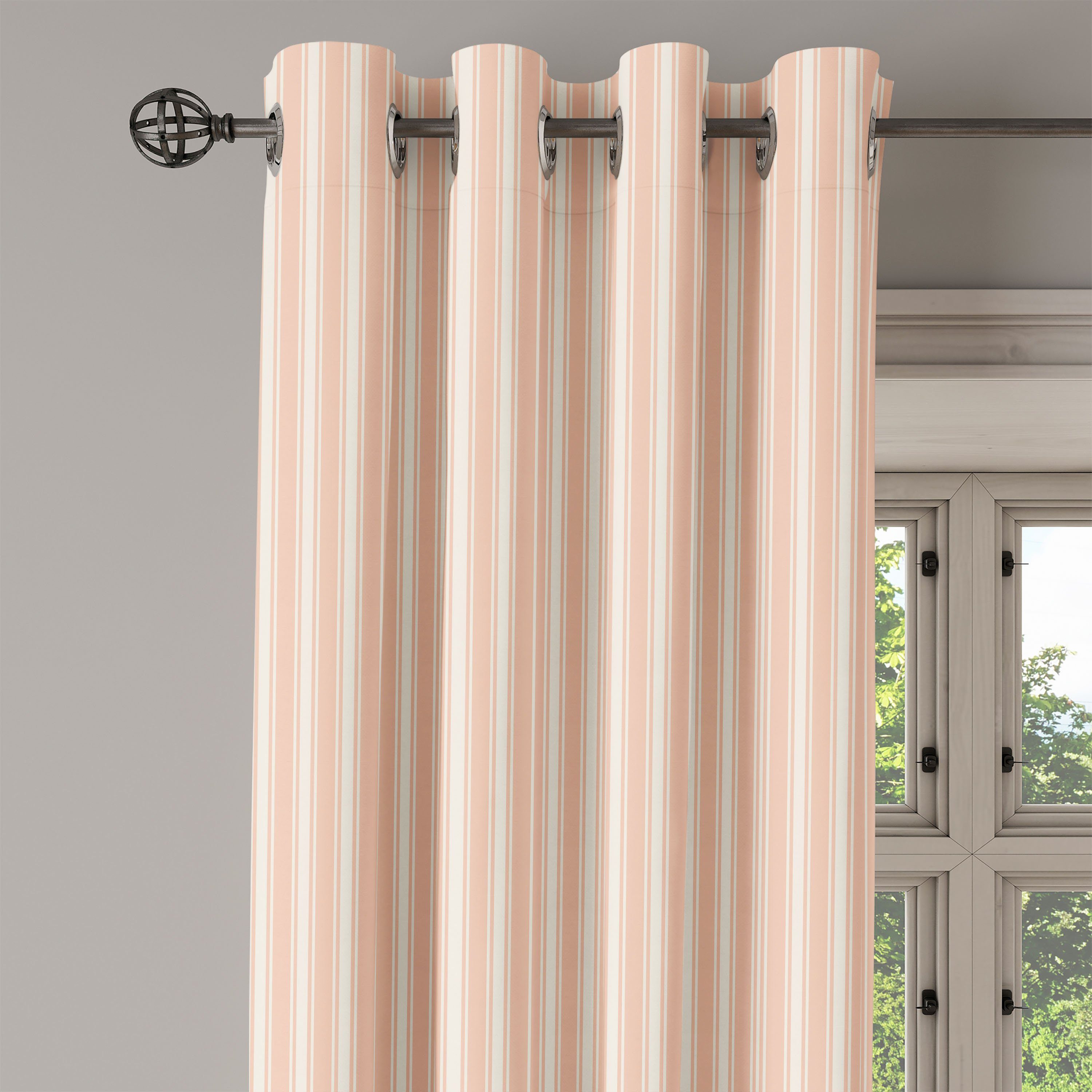 Gardine Dekorative 2-Panel-Fenstervorhänge Old Romantische für Abakuhaus, Wohnzimmer, Country Schlafzimmer Klassisch