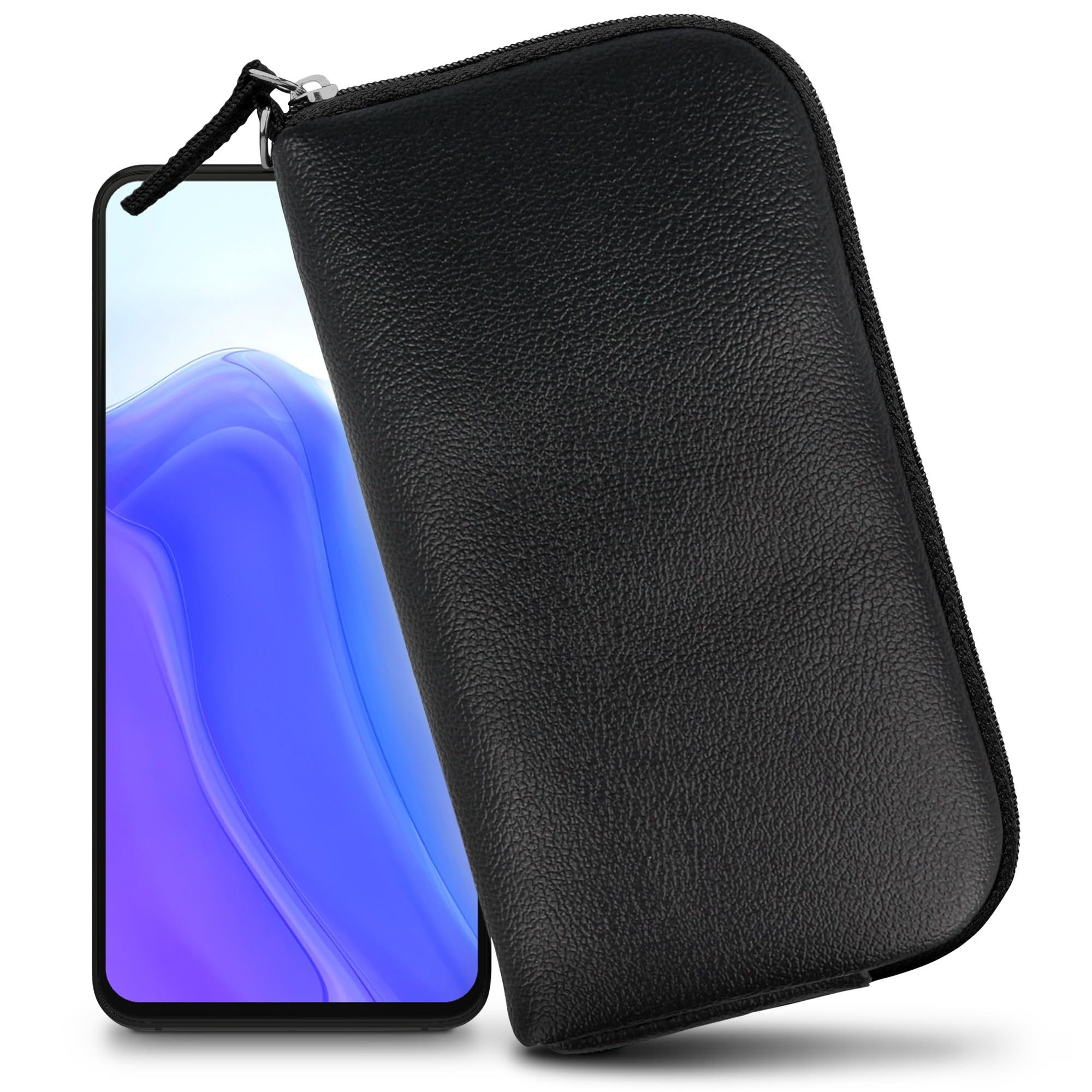 XiRRiX Handytasche Softcase für Smartphone oder Handy aus Lederimitat (Handyhülle 5 XL, 1-tlg., Premium Modell), mit RFID Schutz