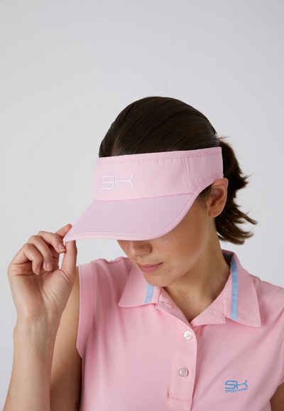 SPORTKIND Visor Tennis Sun Visor Sonnenschild unisex, verstellbare Größe hellrosa