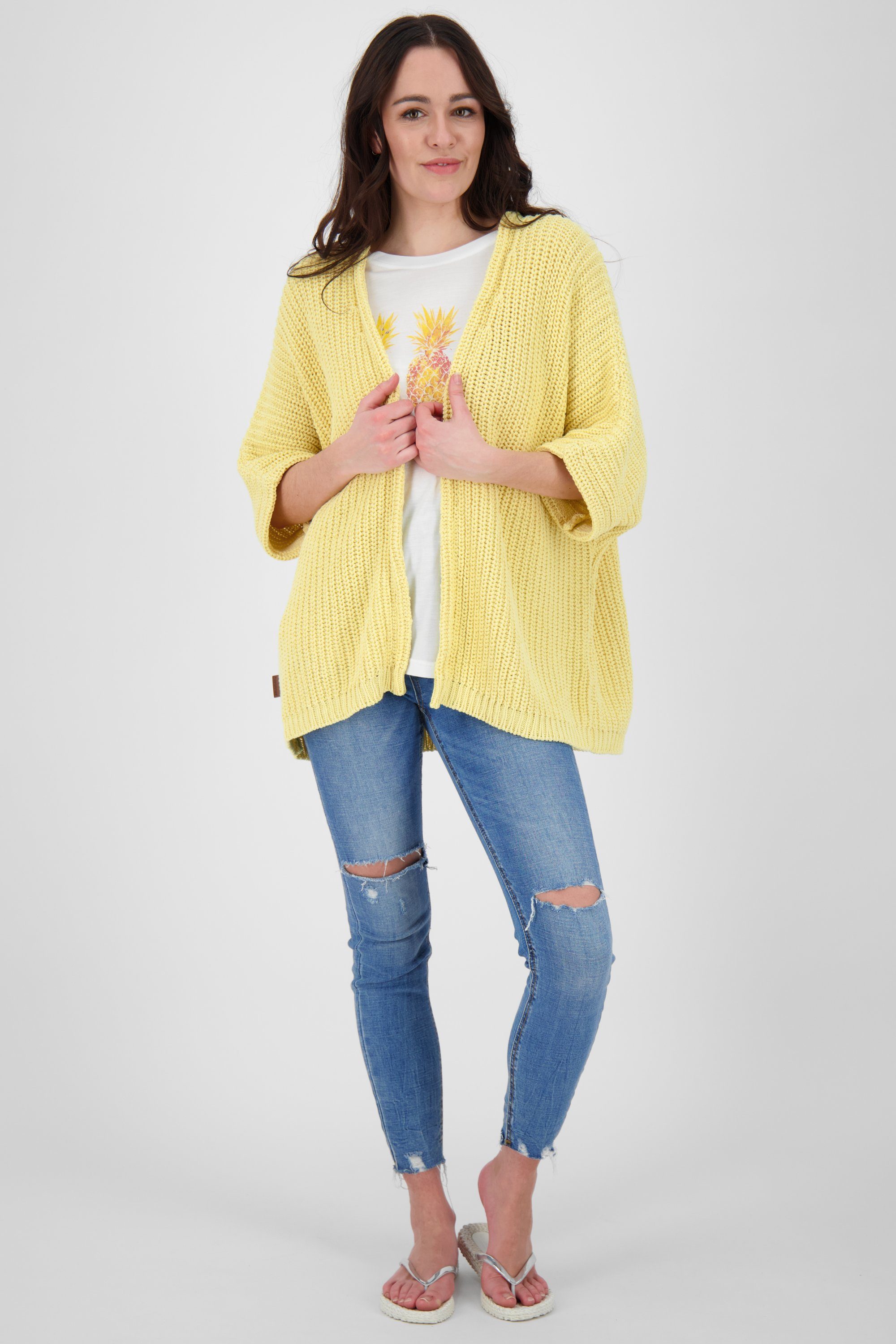 Strickjacke Kickin MacyAK Alife Damen butter Strickjacke Knit &