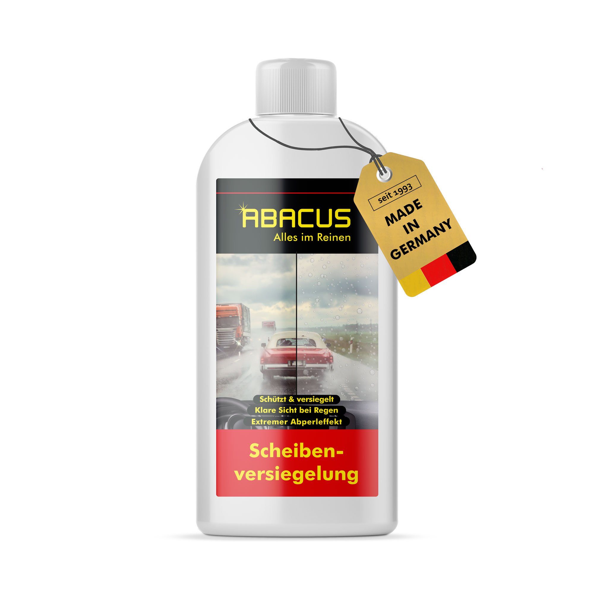 ABACUS Fleet Magic Nanoversiegelung, Glasversiegelung, Lotusversiegelung, Scheibenversiegelung (Regenabweiser mit Abperleffekt, 1 St., 1x250ml), Deutschlands bekannte Scheibenversiegelung mit Lotuseffekt