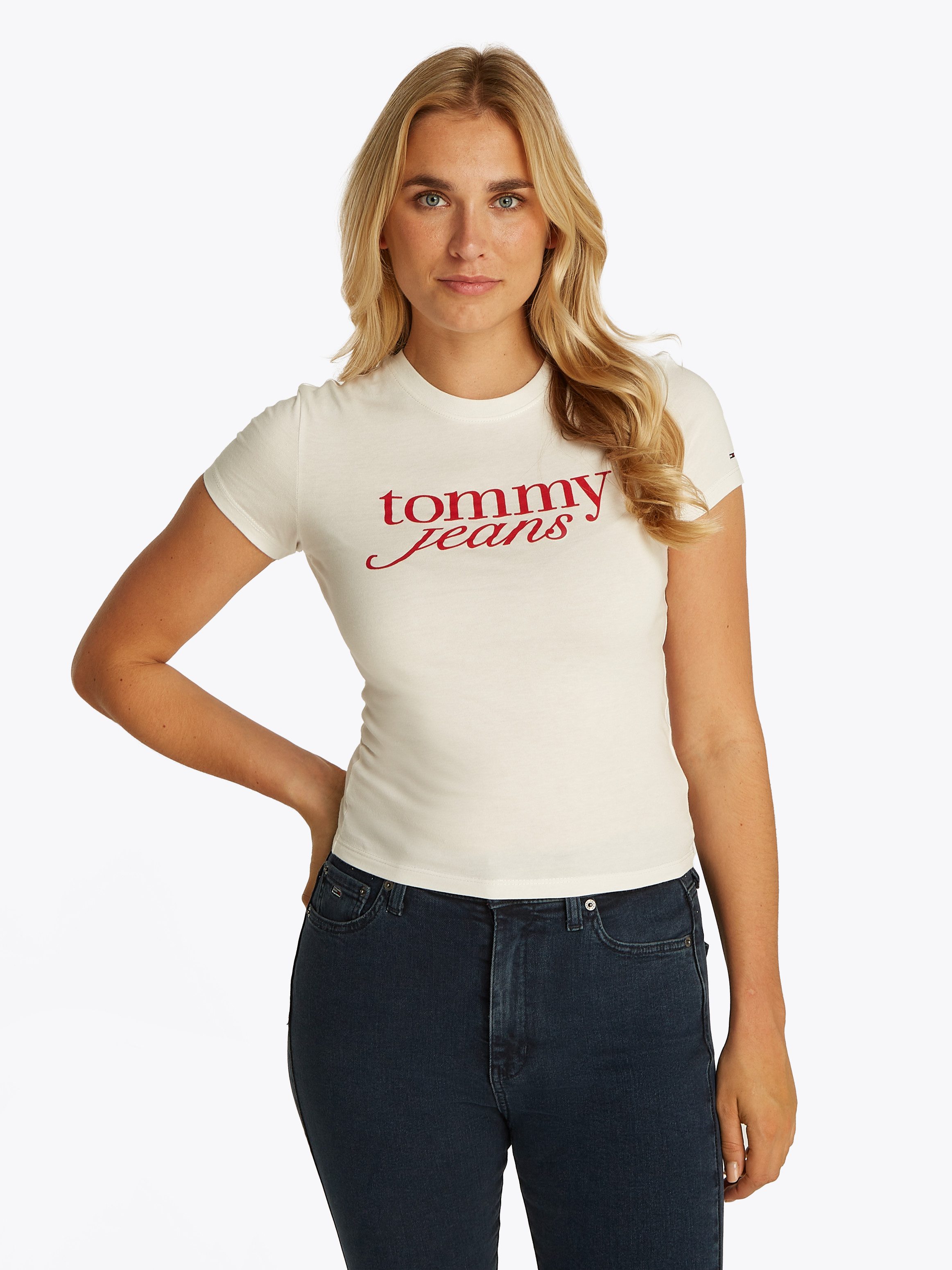 Tommy Jeans T-Shirt TJW 2PACK ESSENTIAL LOGO TEE (Packung, 2-tlg) mit Logod günstig online kaufen