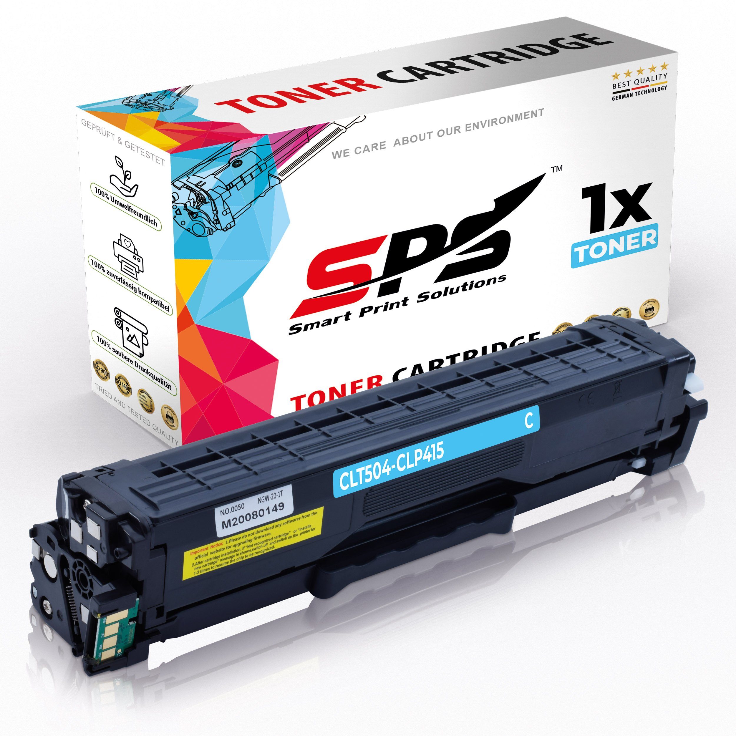 Toner (Für 1 SPS Samsung Pack, für Cyan) Tonerkartusche SL-C1810OW Samsung 1-St., Xpress (1er x C504, Kompatibel CLT-C504S