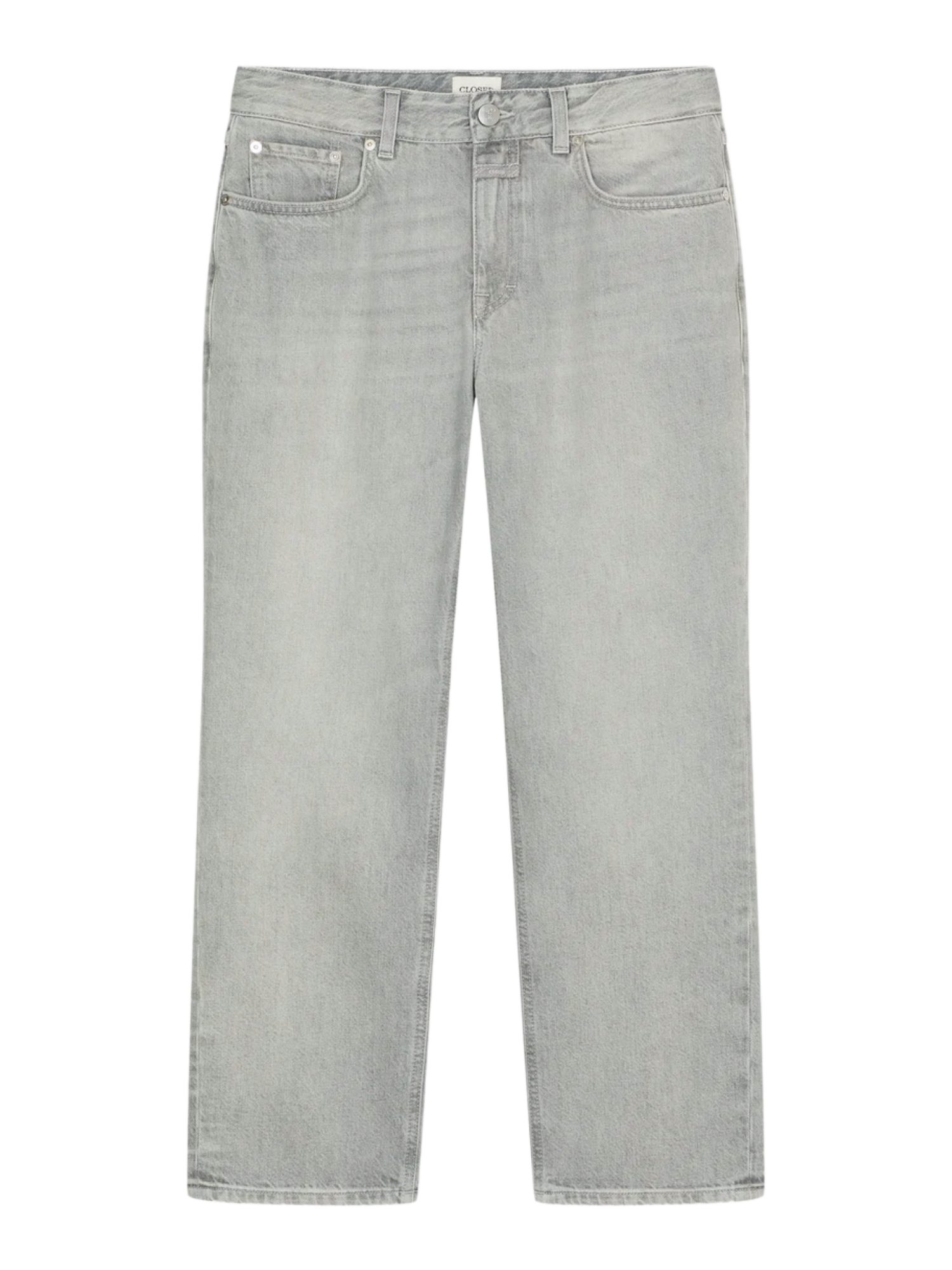 CLOSED Stoffhose grau,Casual,Baumwolle,Unifarben,Straight Leg,Mittel