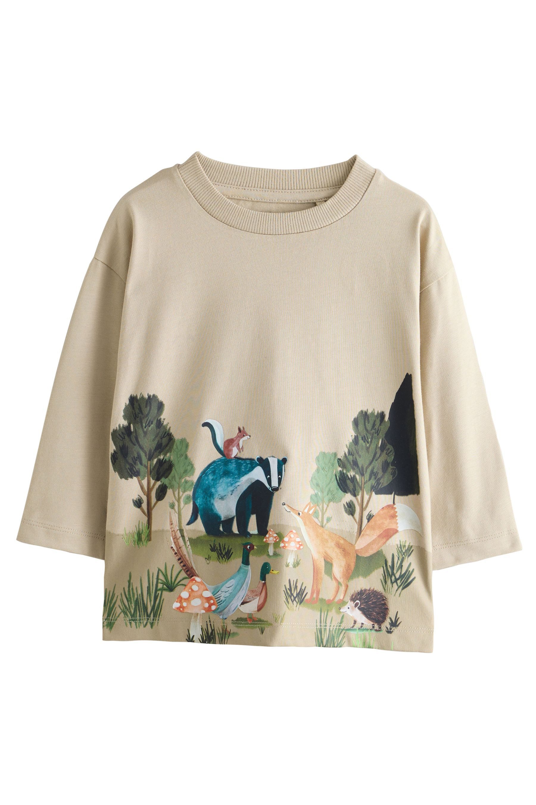 Next Langarmshirt 3er-Pack Langarmshirts mit Grafik (3-tlg) – Bild 4 von 5