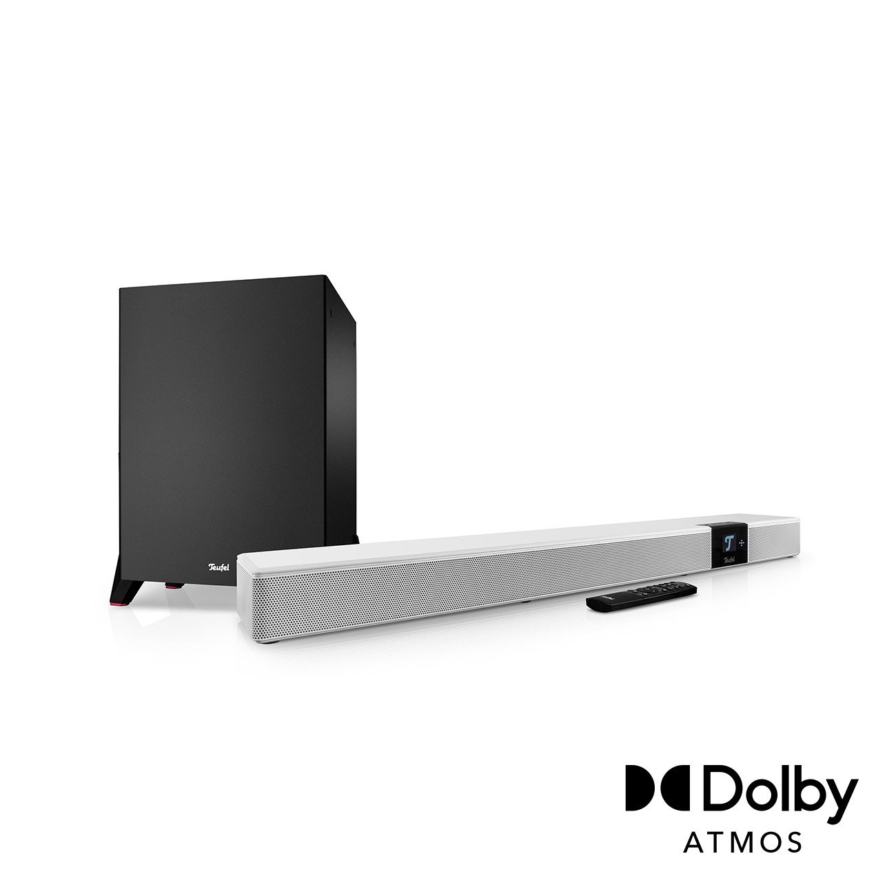 Teufel CINEBAR 22 Power Edition für Dolby Atmos "5.1-Set" Soundbar (HDMI, Bluetooth, AUX, 175 W, Kabelloser XL-Subwoofer T 10)