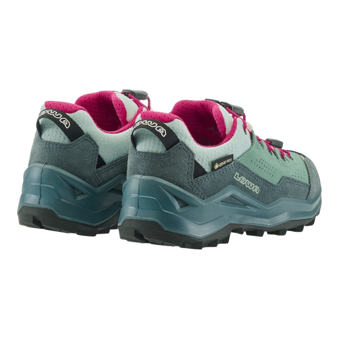 Lowa Wandax LO GTX (Veloursleder/Synthetik, wasserdicht) petrol/pink Wanderschuh