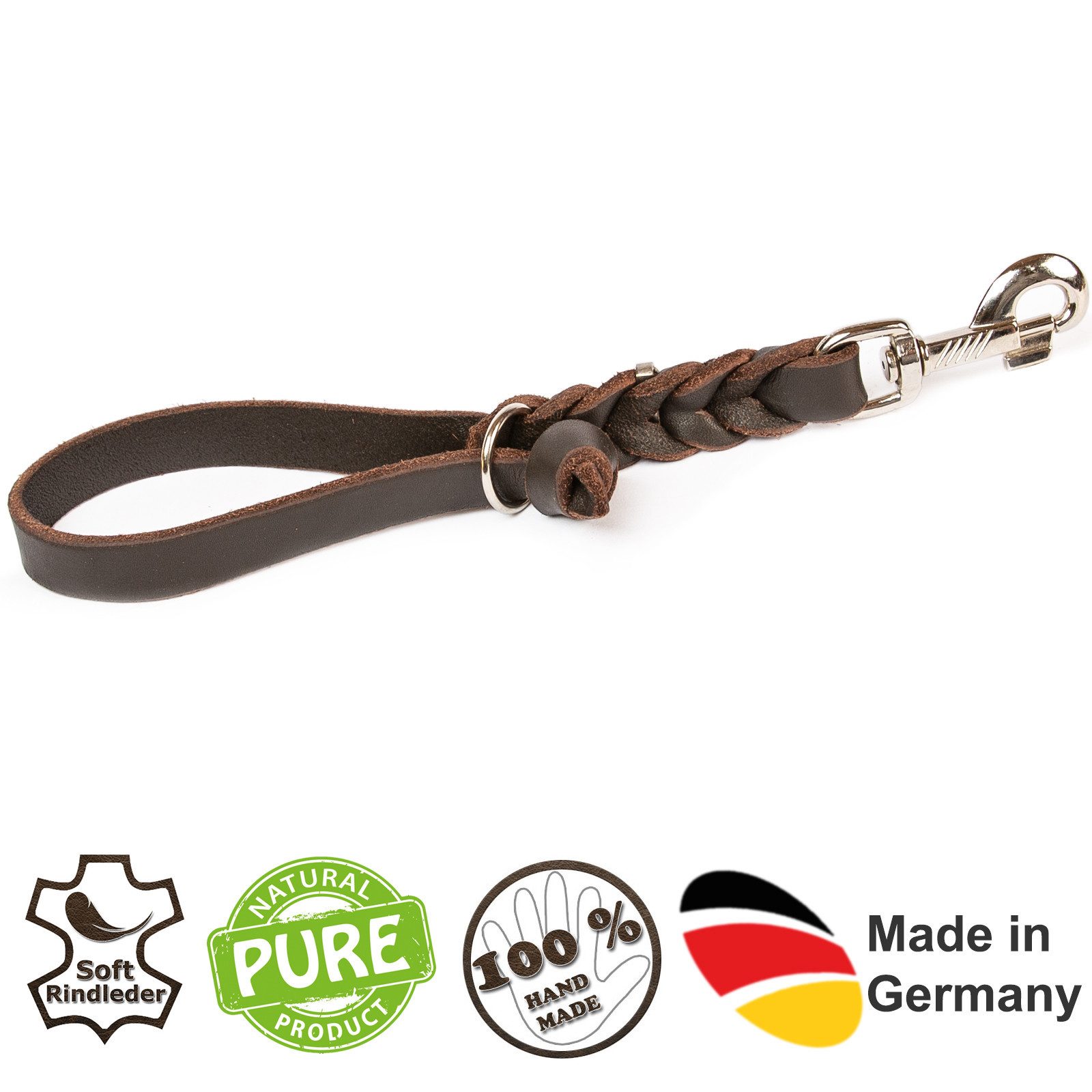 CopcoPet Kurzführer Fettleder Kurzführer, Führleine, Kurzleine