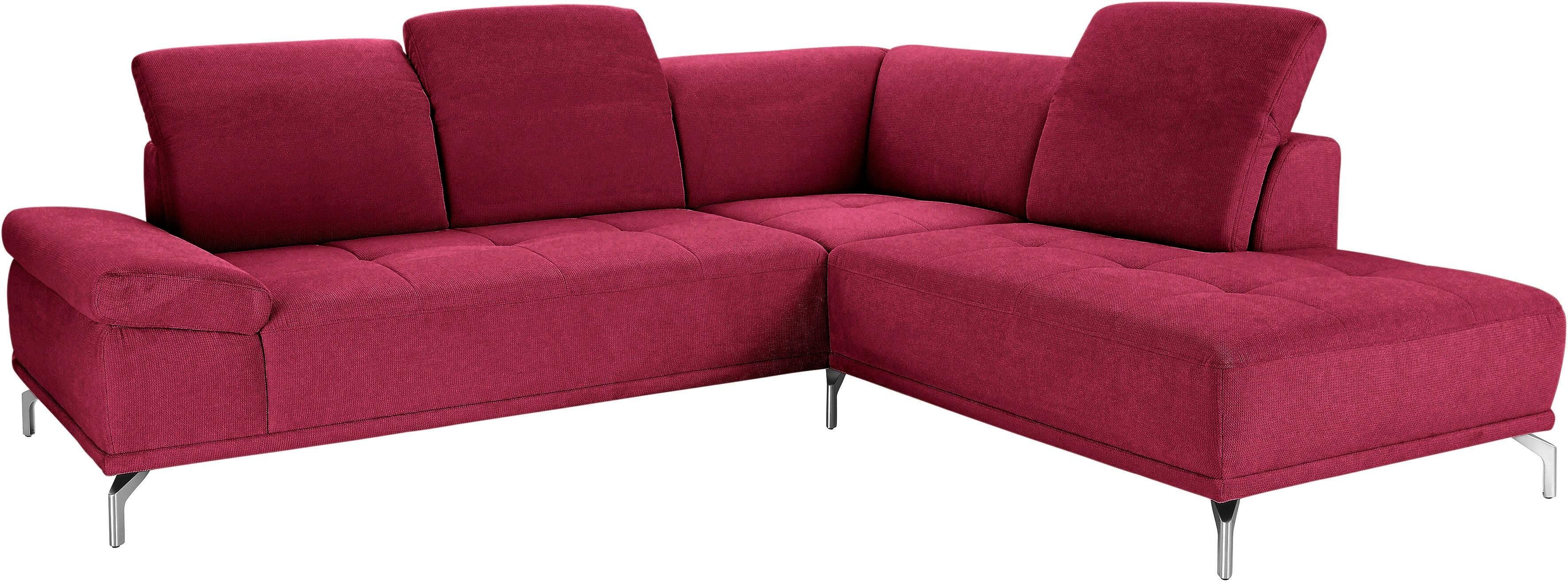 Places of Style Ecksofa "Caluna", Inkl.Sitztiefenverstellung, wahlweise mit günstig online kaufen