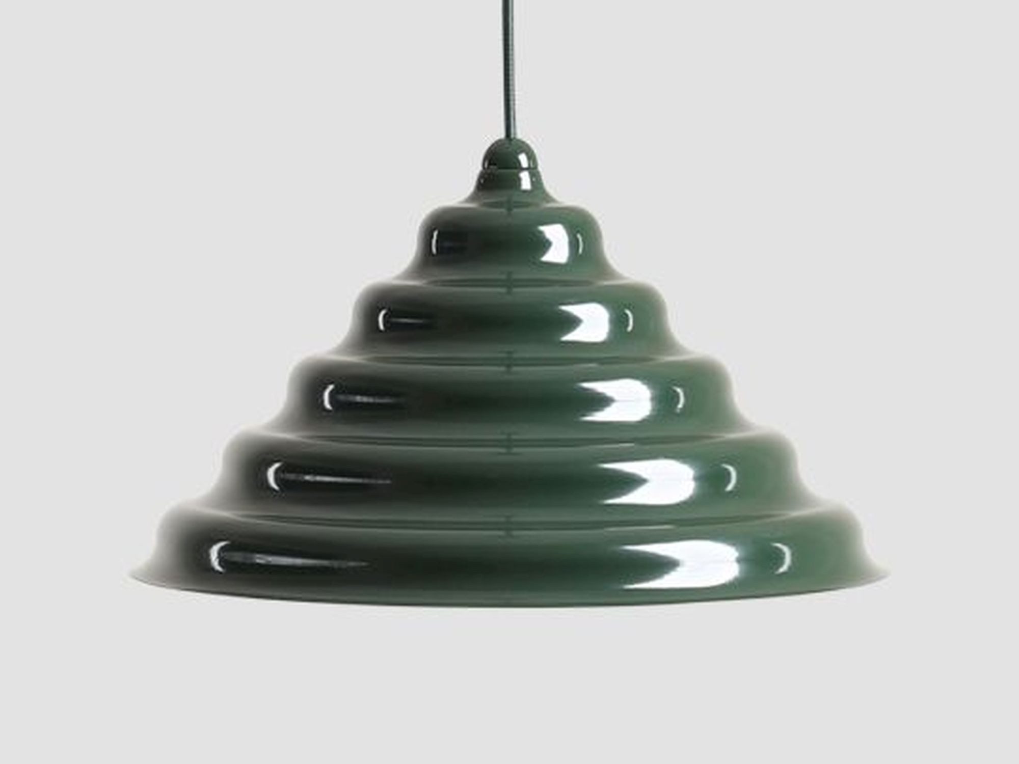 Licht-Erlebnisse Pendelleuchte NAREN, Metall Glas G9 Ø 36 cm rund H: max. 220 cm Grün Modern