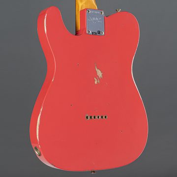 Fender E-Gitarre, '64 Telecaster Aged Fiesta Red - Electric Guitar, '64 Telecaster Relic Aged Fiesta Red #CZ574835 - E-Gitarre