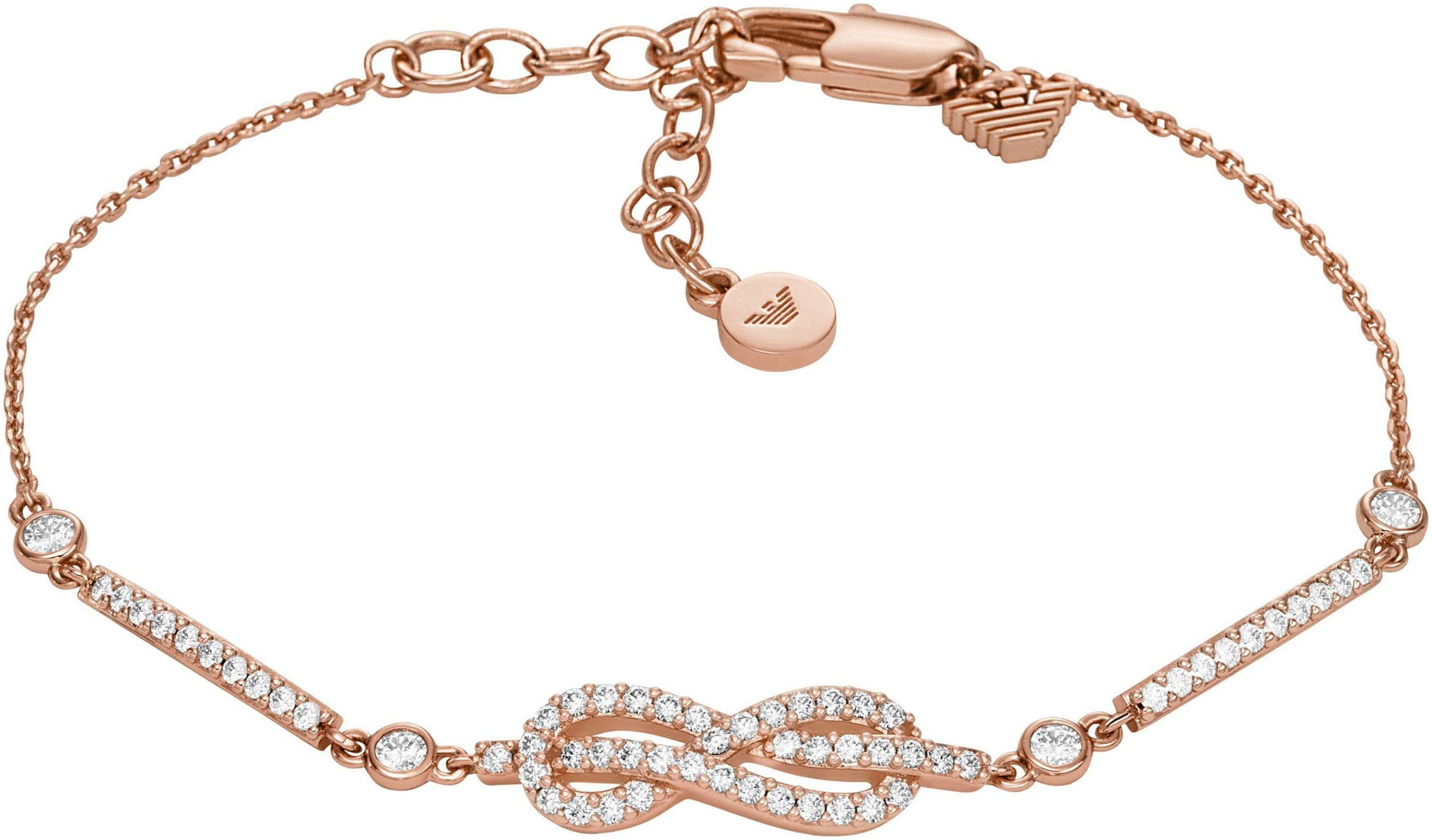 Emporio Armani Armband Schmuck Metall SENTIMENTAL Unendlichkeitsschleife/Infinity, mit Zirkonia (synth)