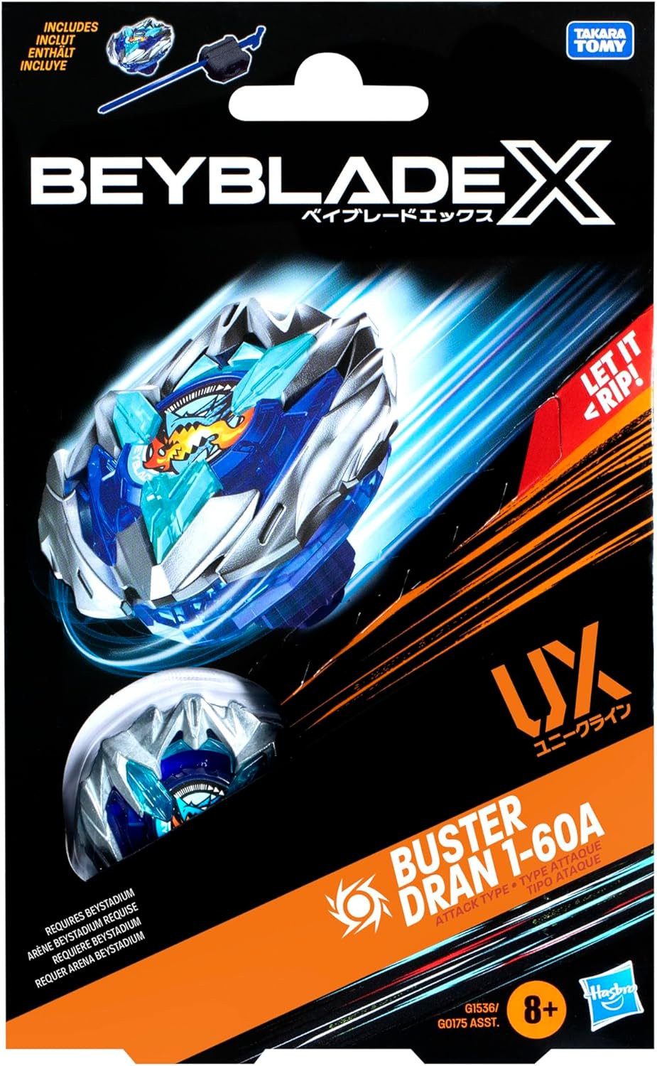 Hasbro Speed-Kreisel Hasbro G0175; G1536 - BEYBLADE X Starter Set - BUSTER DRAN 1-60A