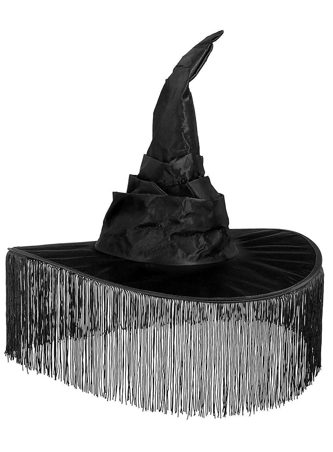Boland Hexen-Kostüm Schleier Hexenhut - Karneval Faschingskostüm Damen, Spitzhut für Hexen mit Hang zur Anonymität